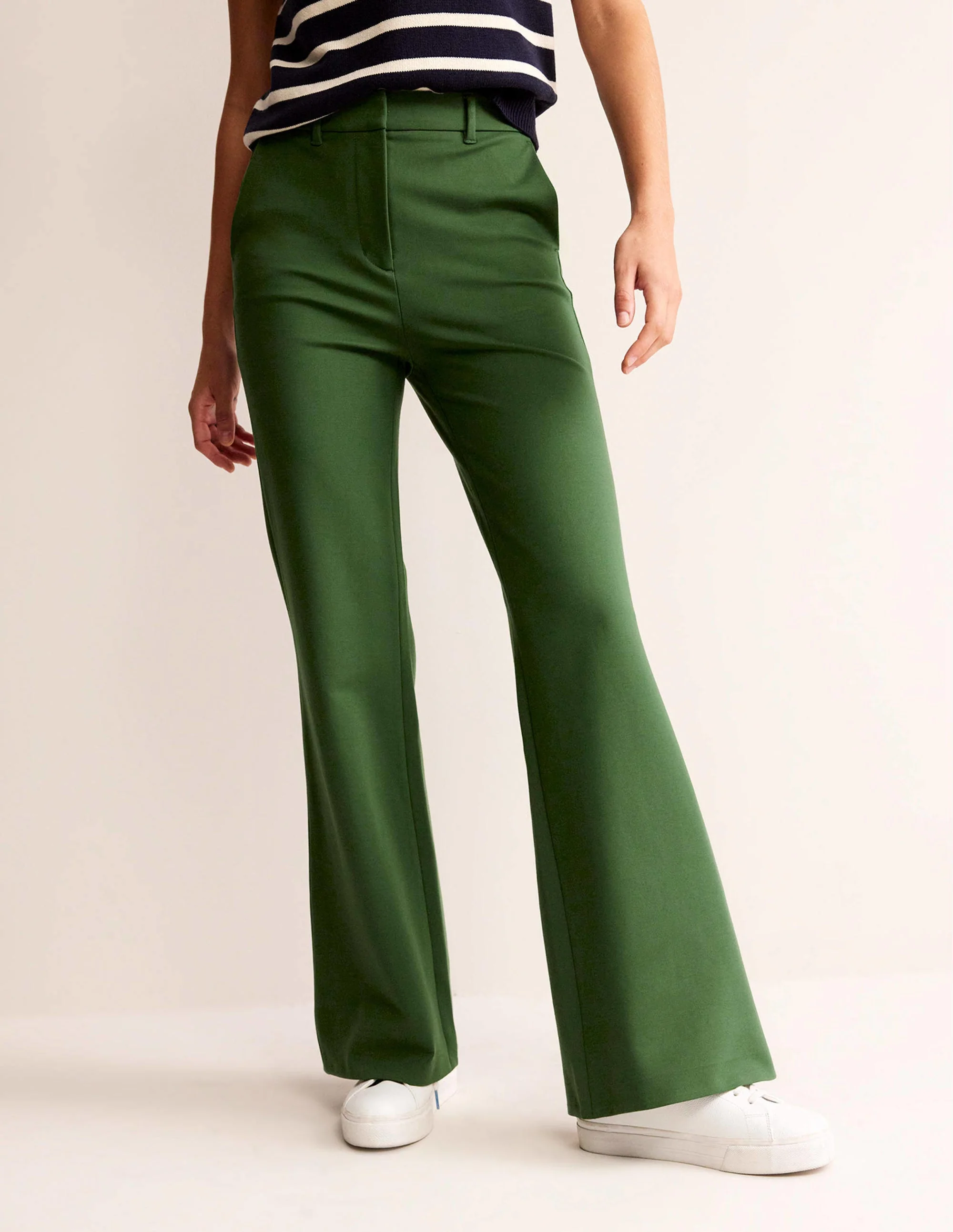 Brompton Ponte Trousers-Winter Green - Image 3