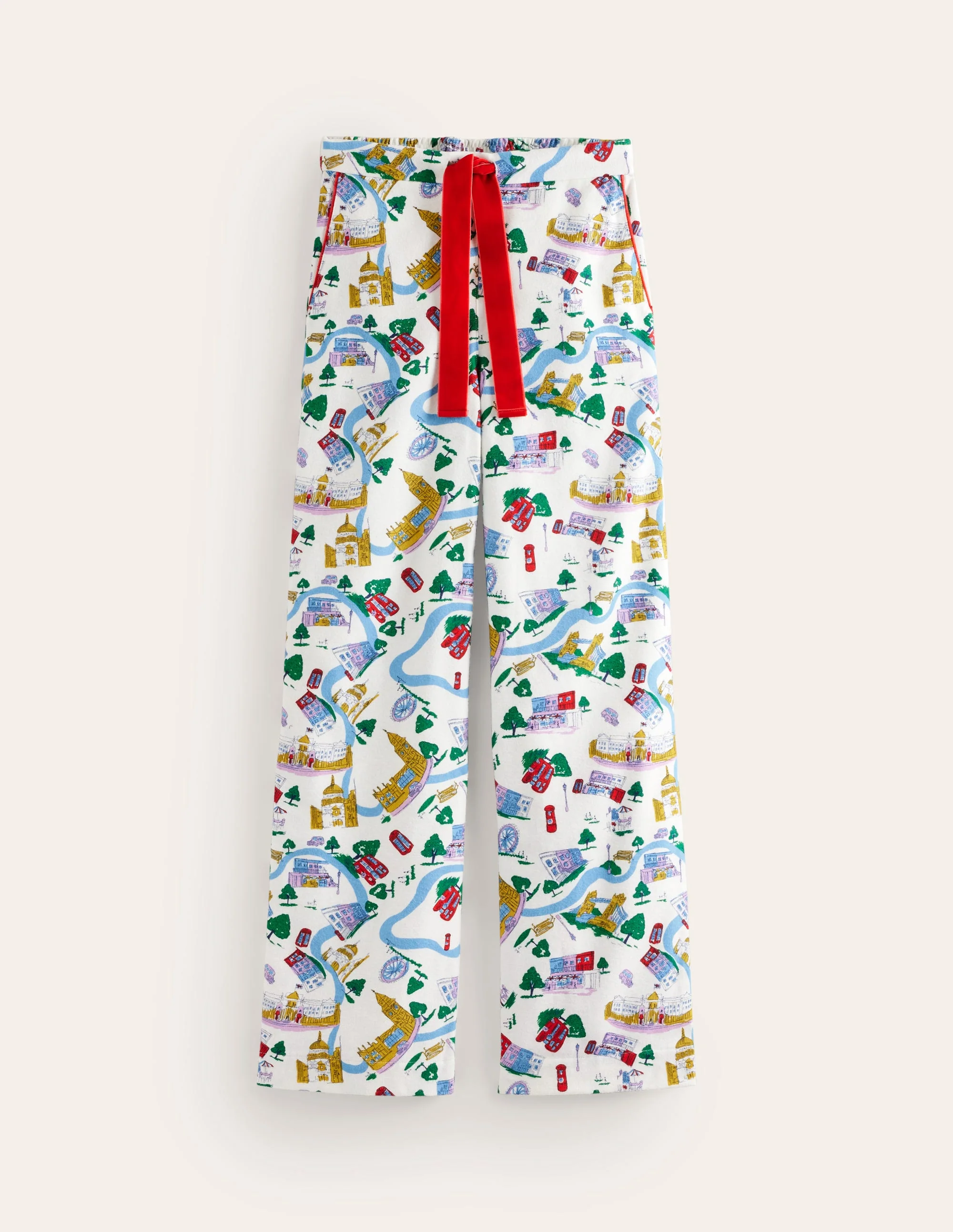 Brushed Cotton Pyjama Trousers-Multi, London Town - Image 7