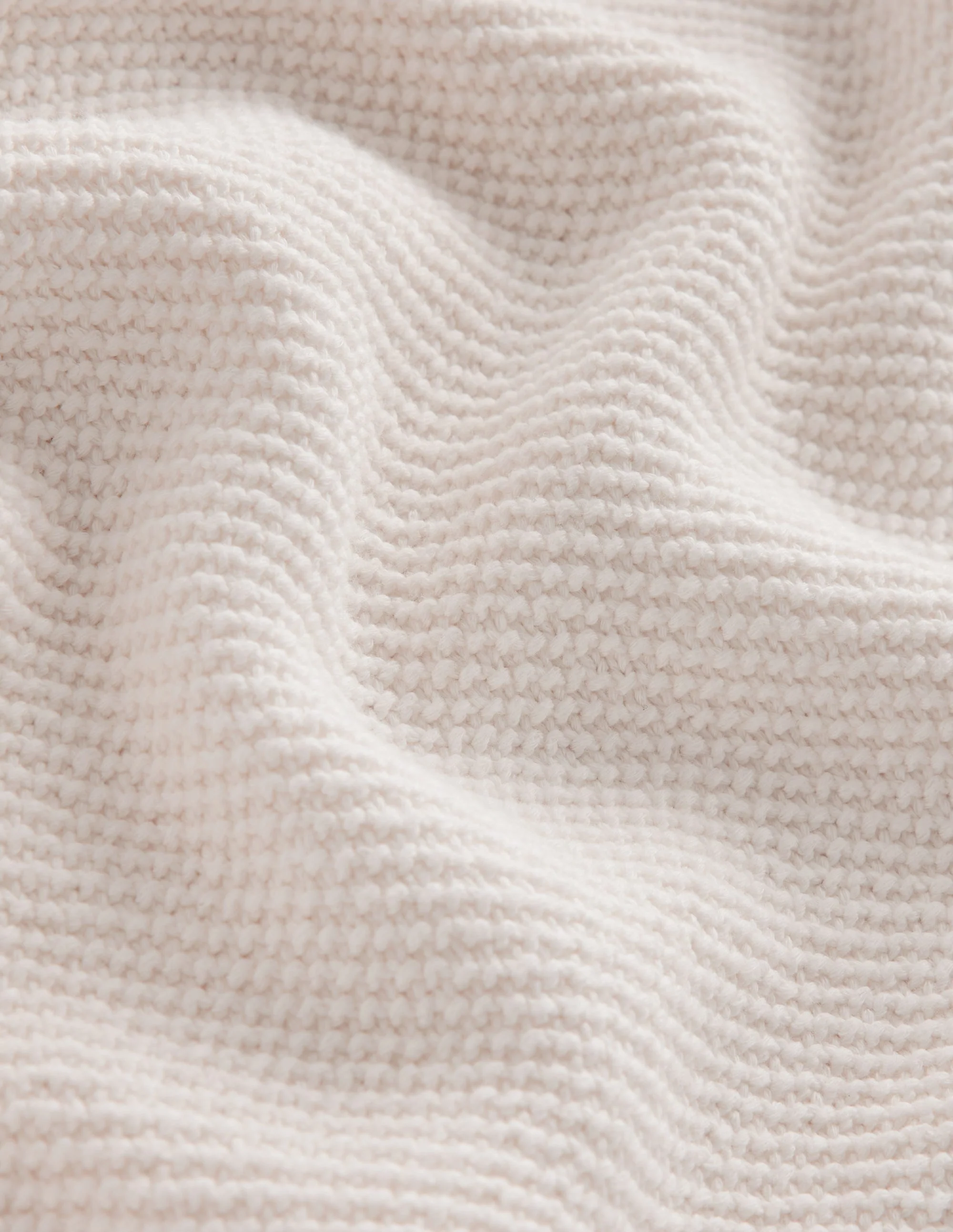 Button Detail Stitch Jumper-Warm Ivory - Image 6