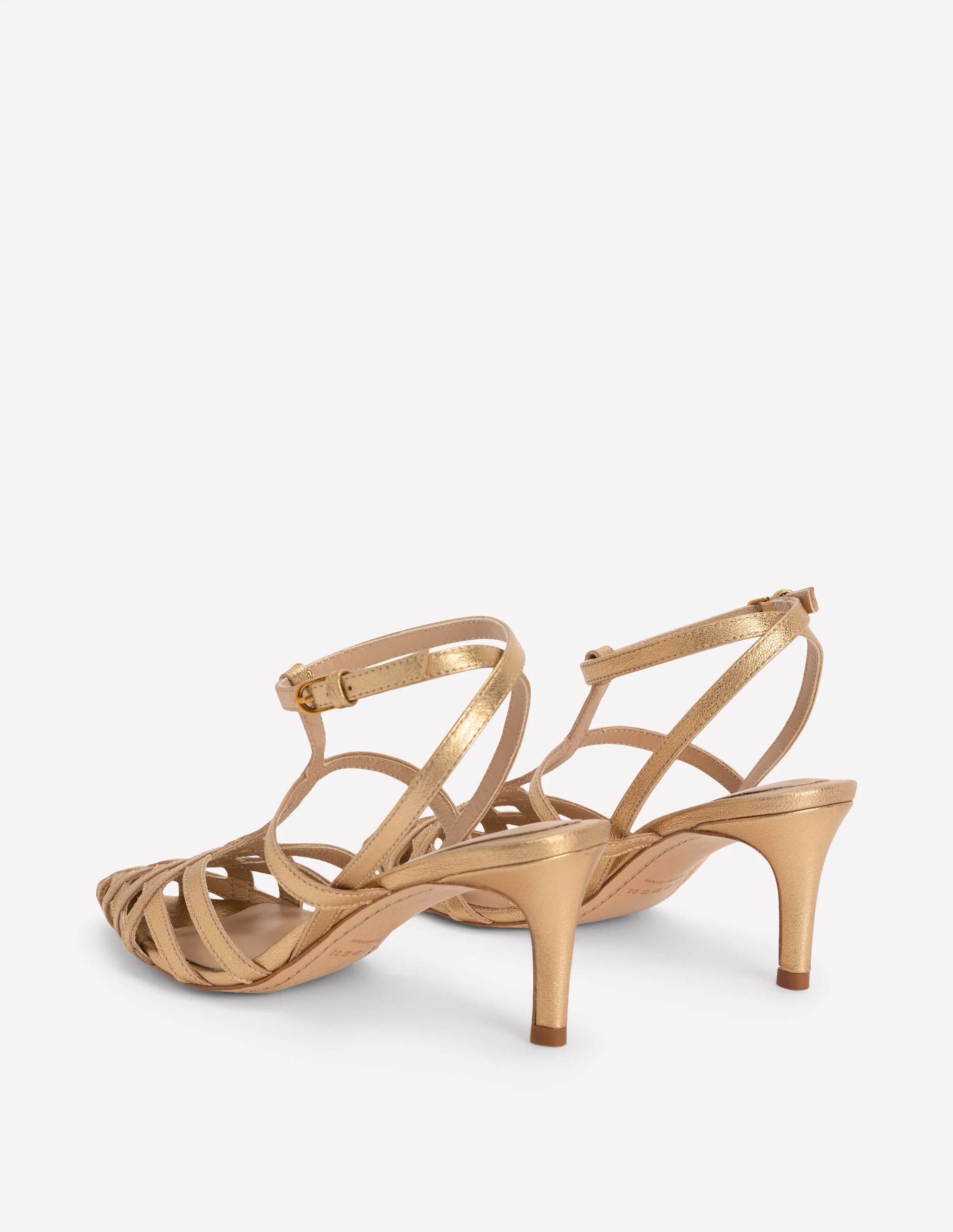 Cage Front Heels-Gold - Image 5