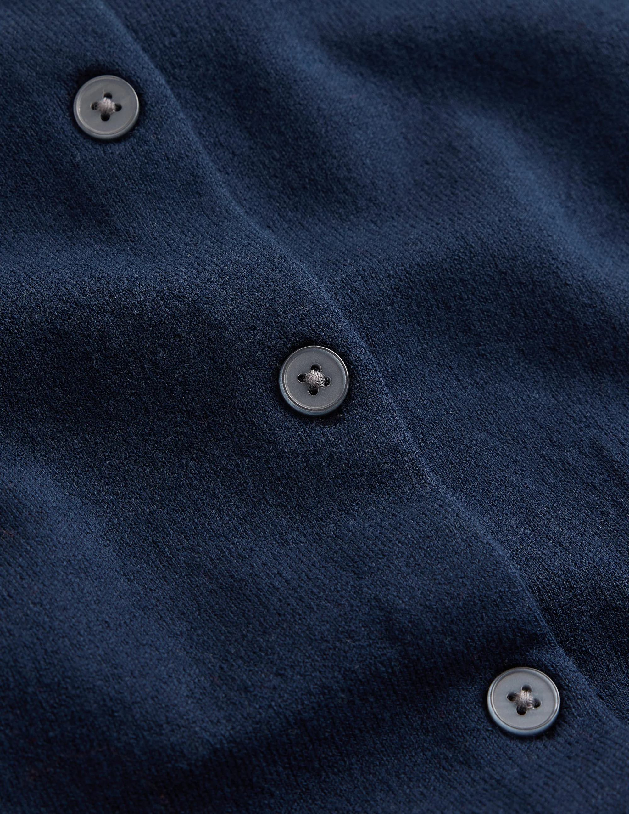 Camilla Cotton Crew Cardigan-Navy - Image 8