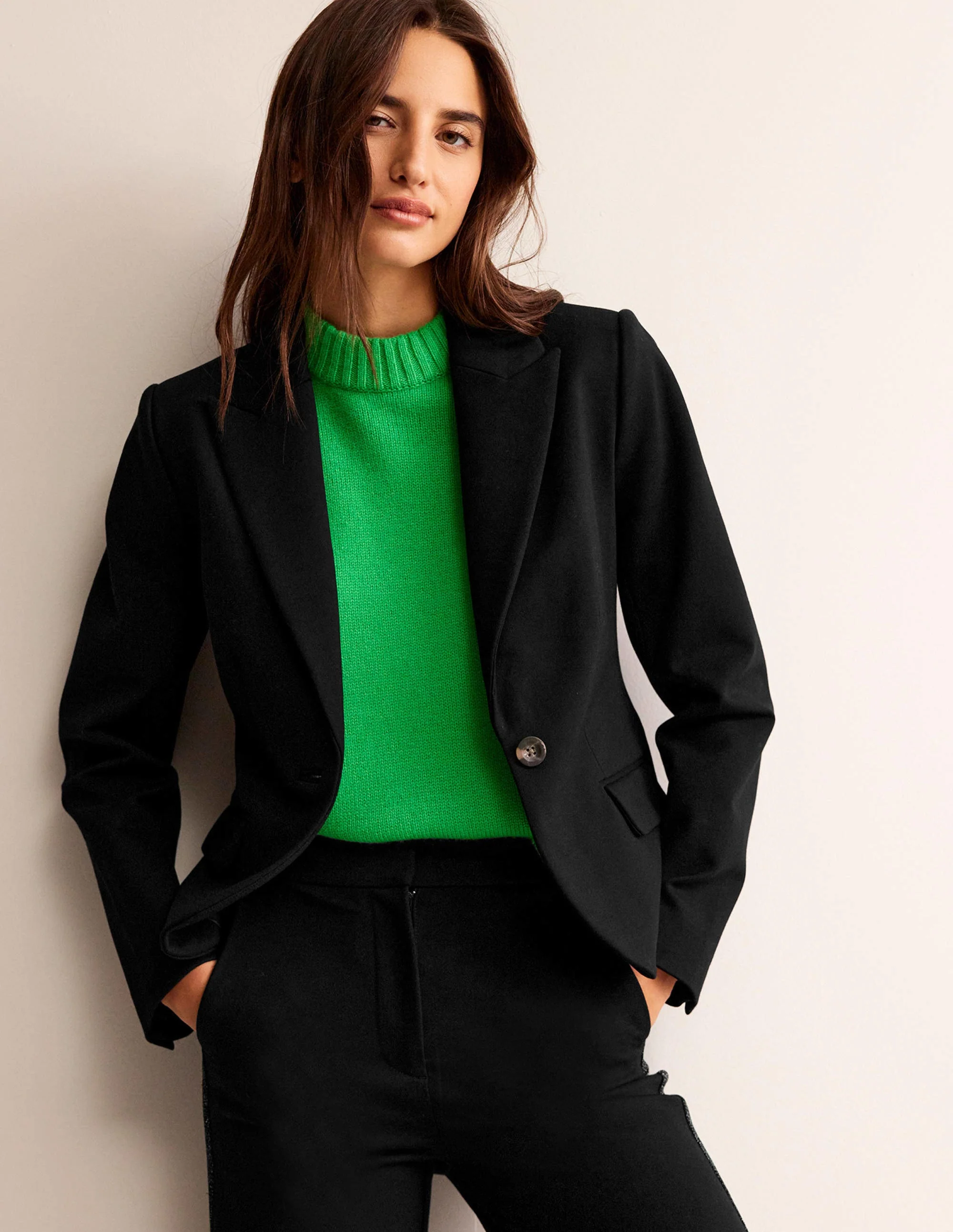 Canonbury Ponte Blazer-Black - Image 5