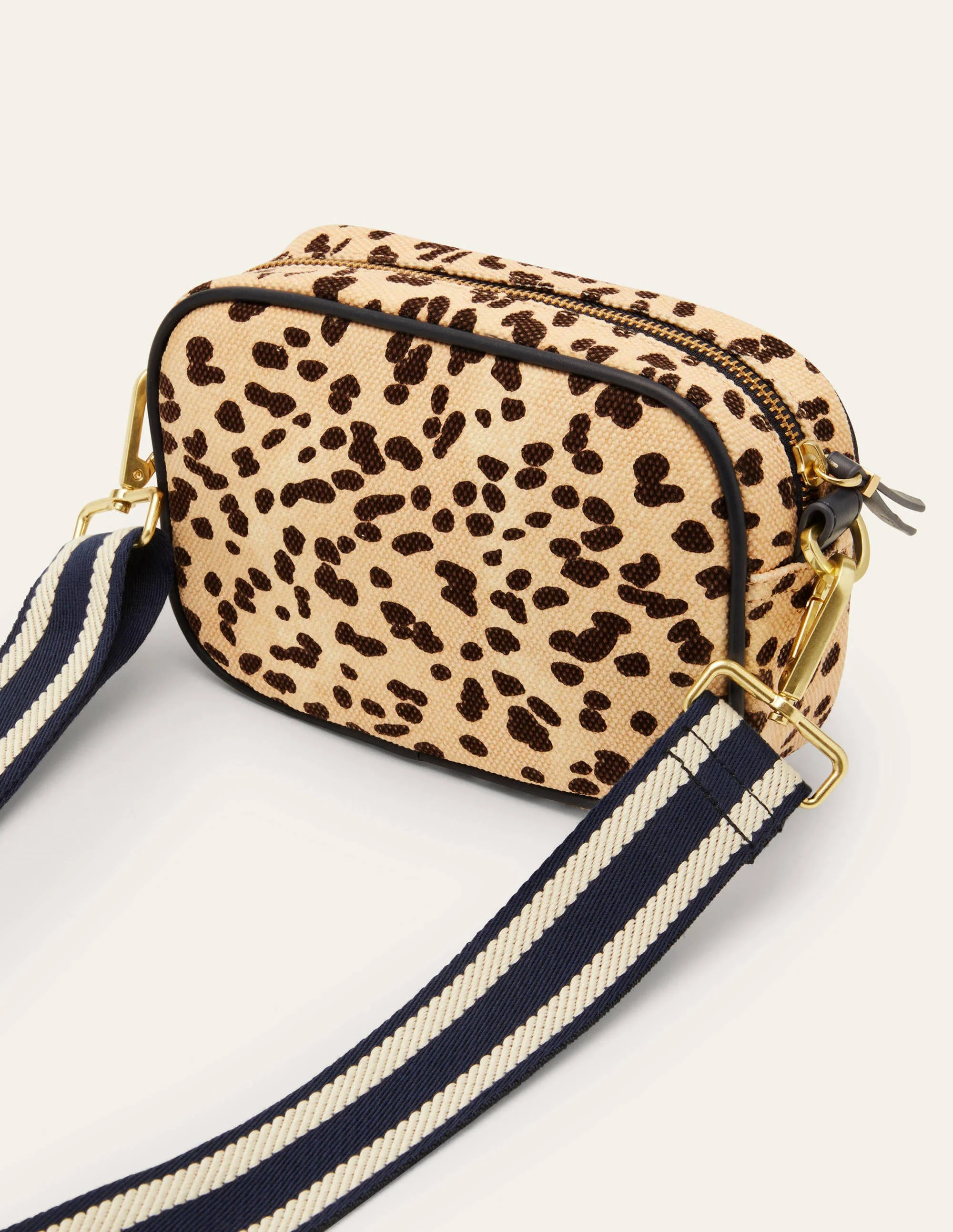 Canvas Crossbody Bag-Natural Leopard - Image 4