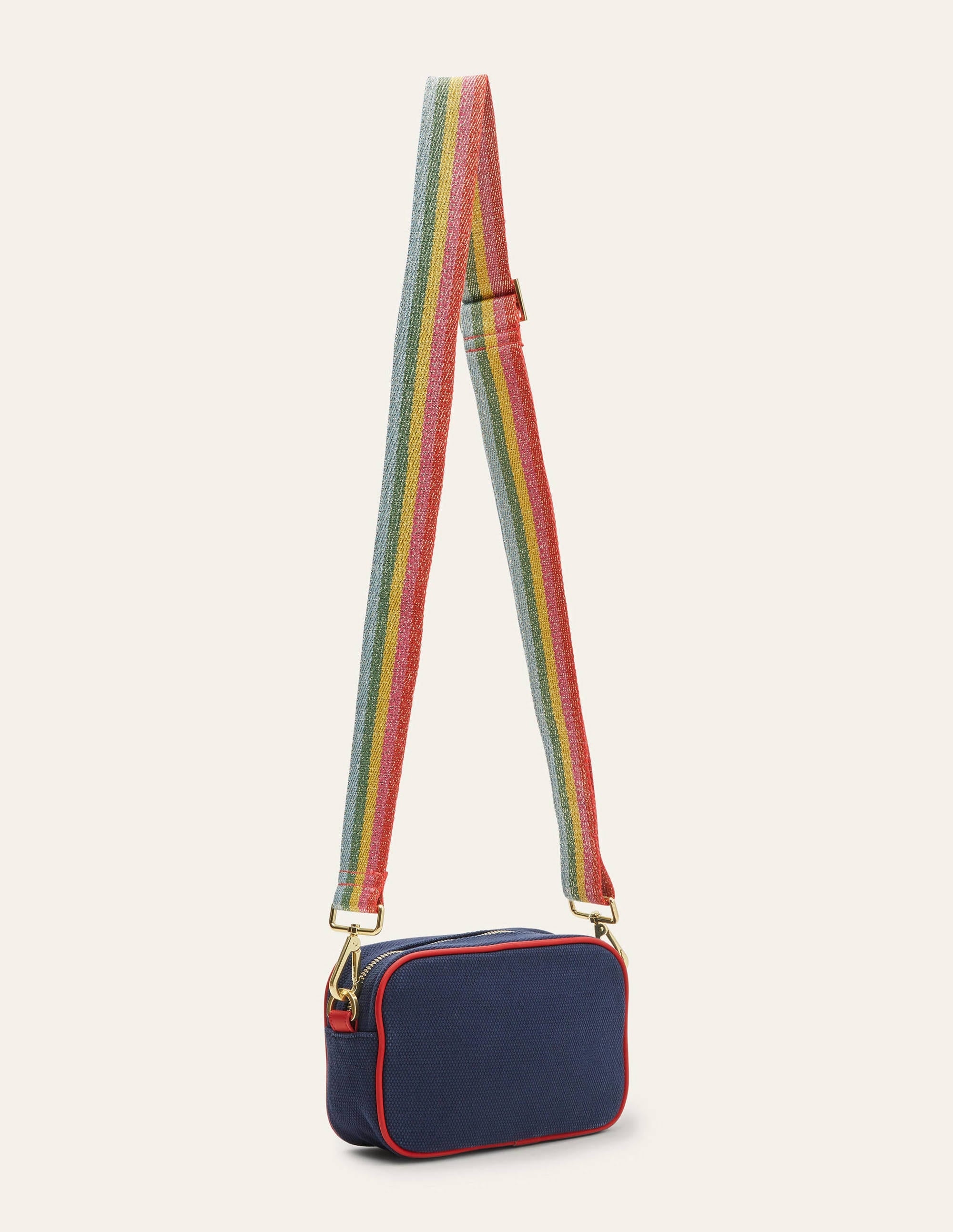 Canvas Crossbody Bag-Navy - Image 3
