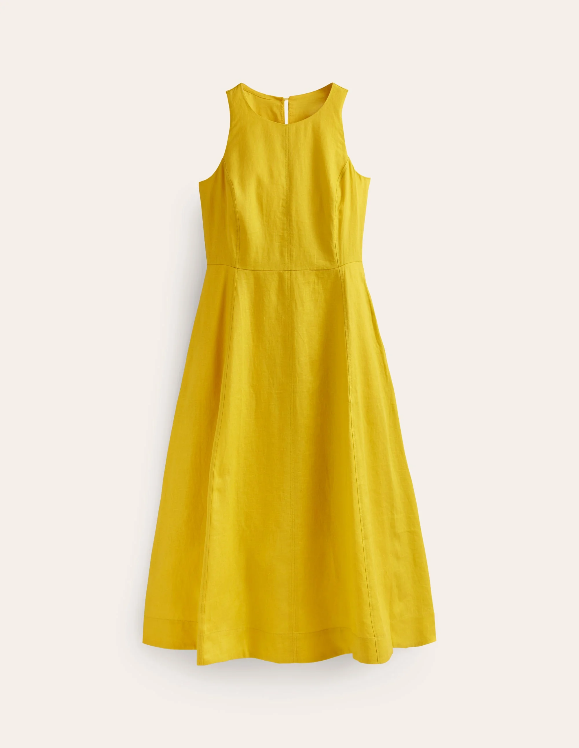 Carla Linen Midi Dress-Passion Fruit - Image 9