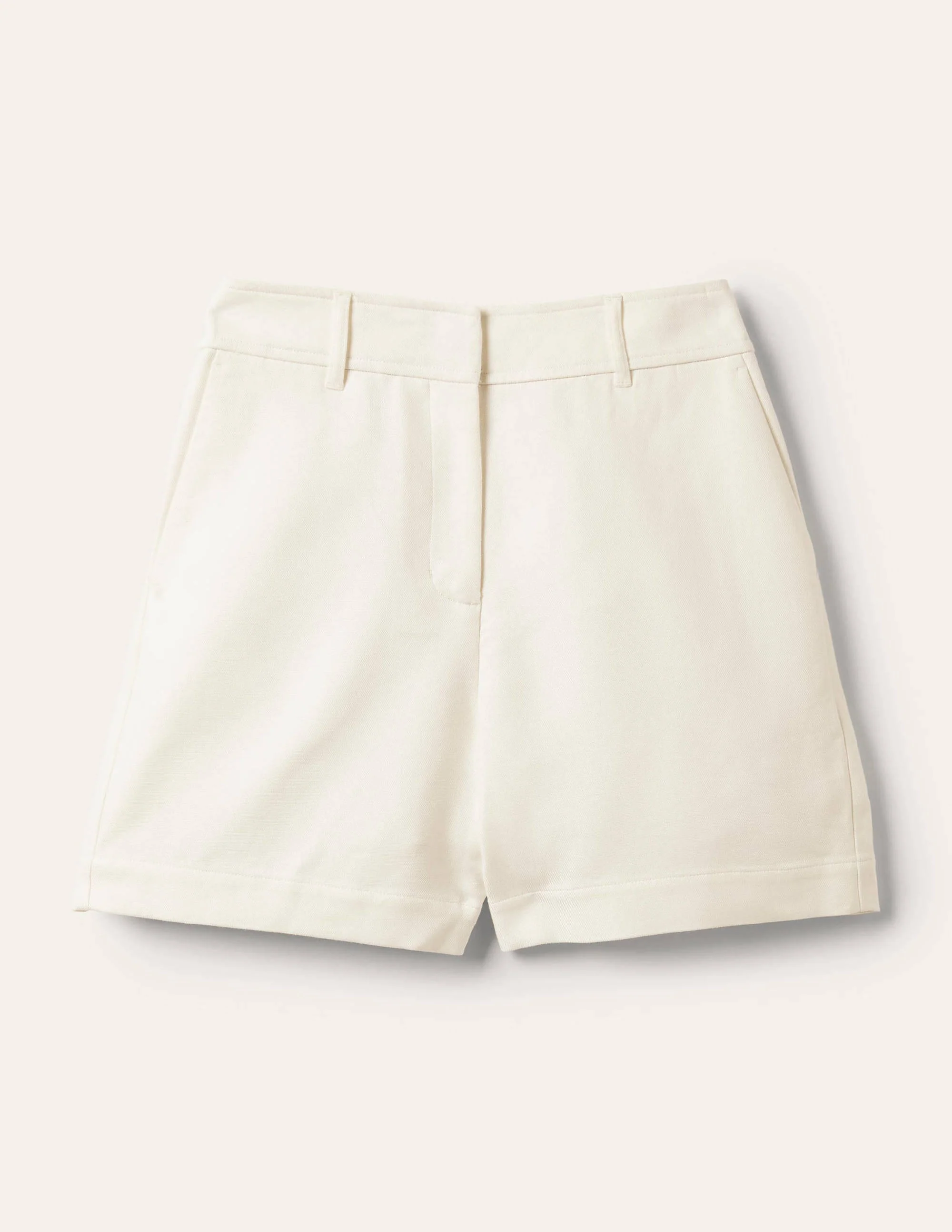 Carrie High Waisted Shorts-Ivory - Image 6