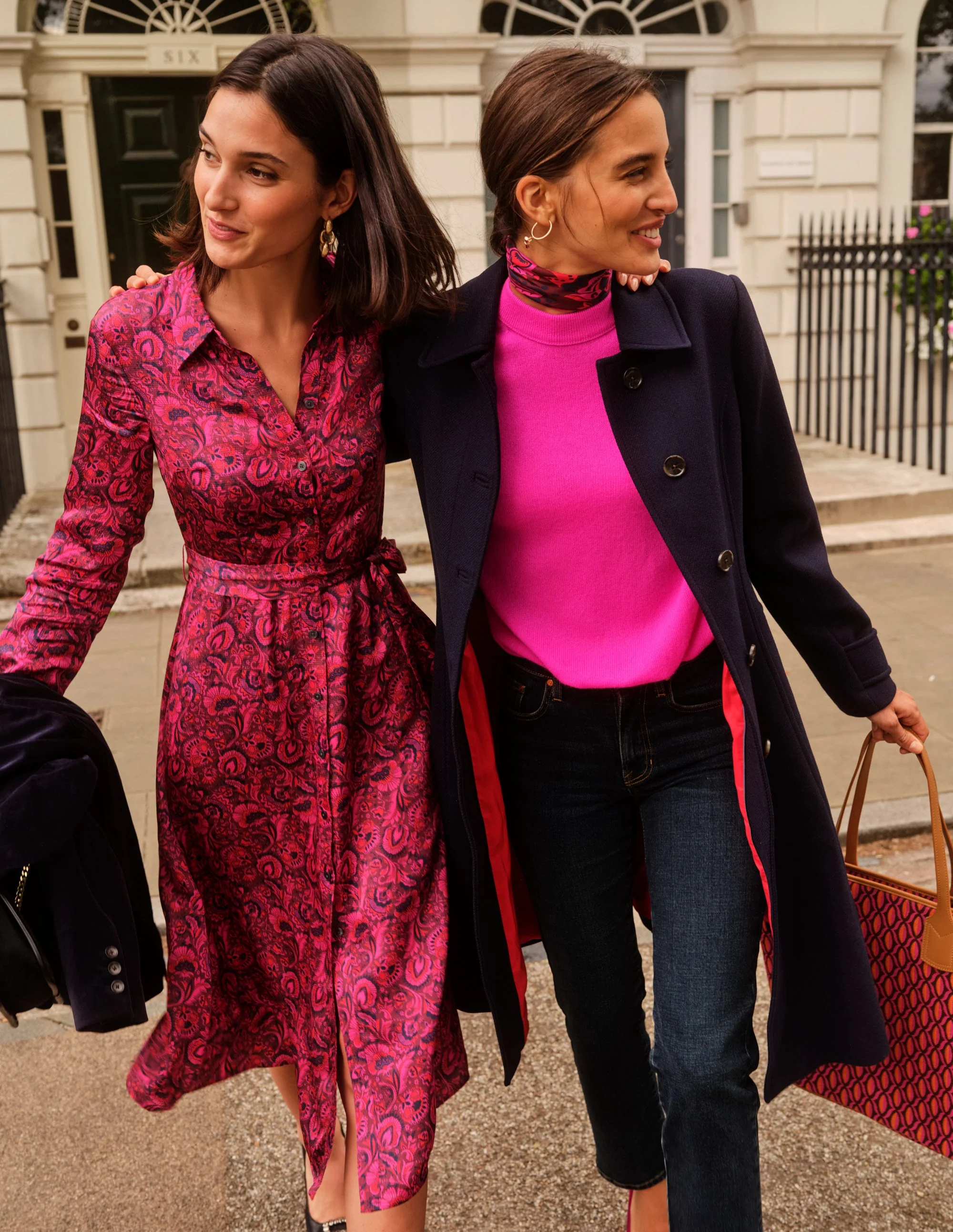 Cashmere Boyfriend Crew Jumper-Neon Pink - Image 7