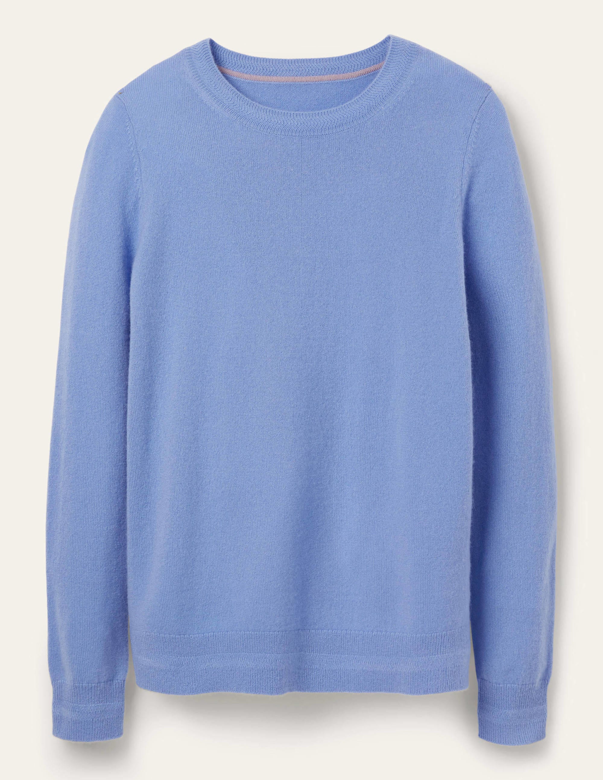 Cashmere Crew Neck Jumper-Gulf Blue - Image 6