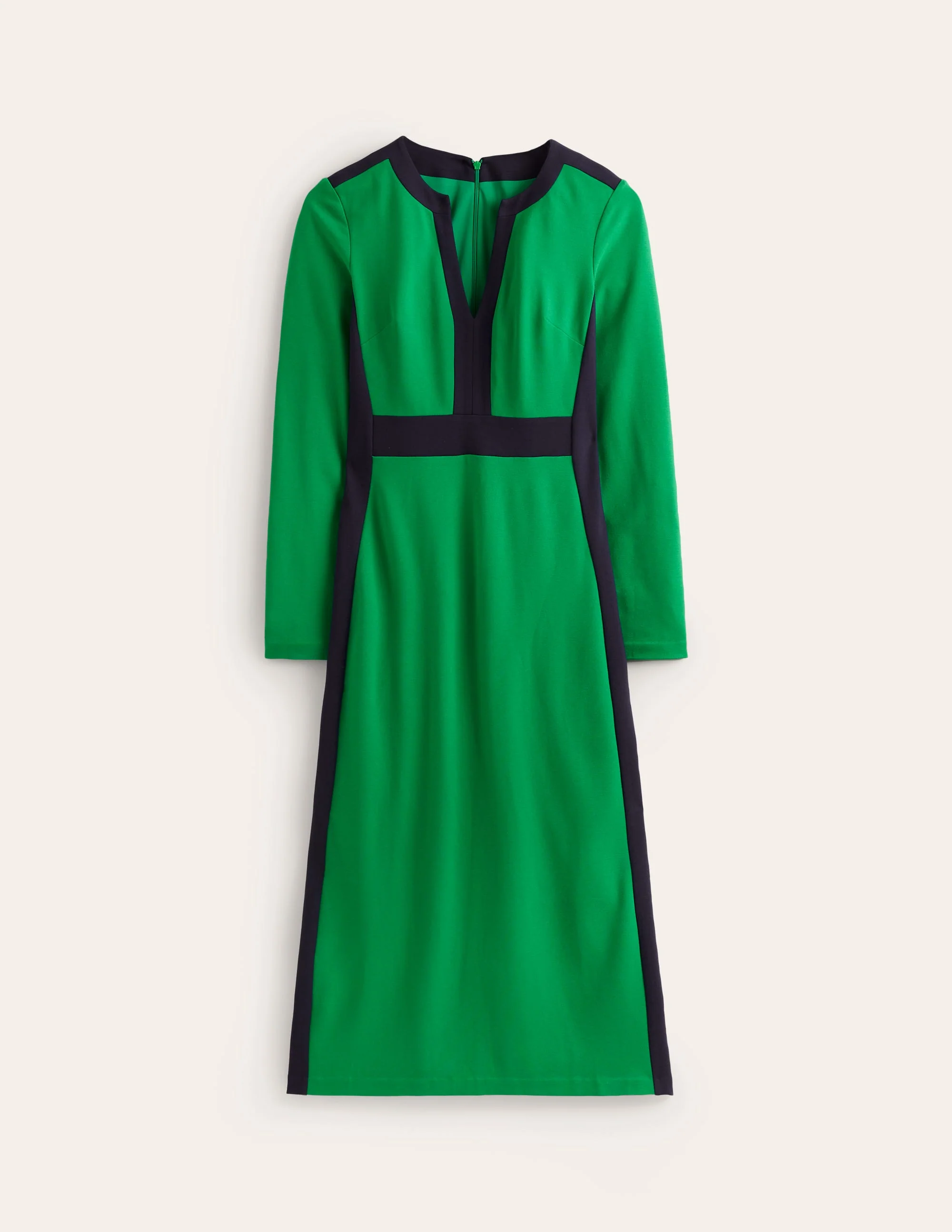 Catherine Ponte Midi Dress-Rich Emerald - Image 5