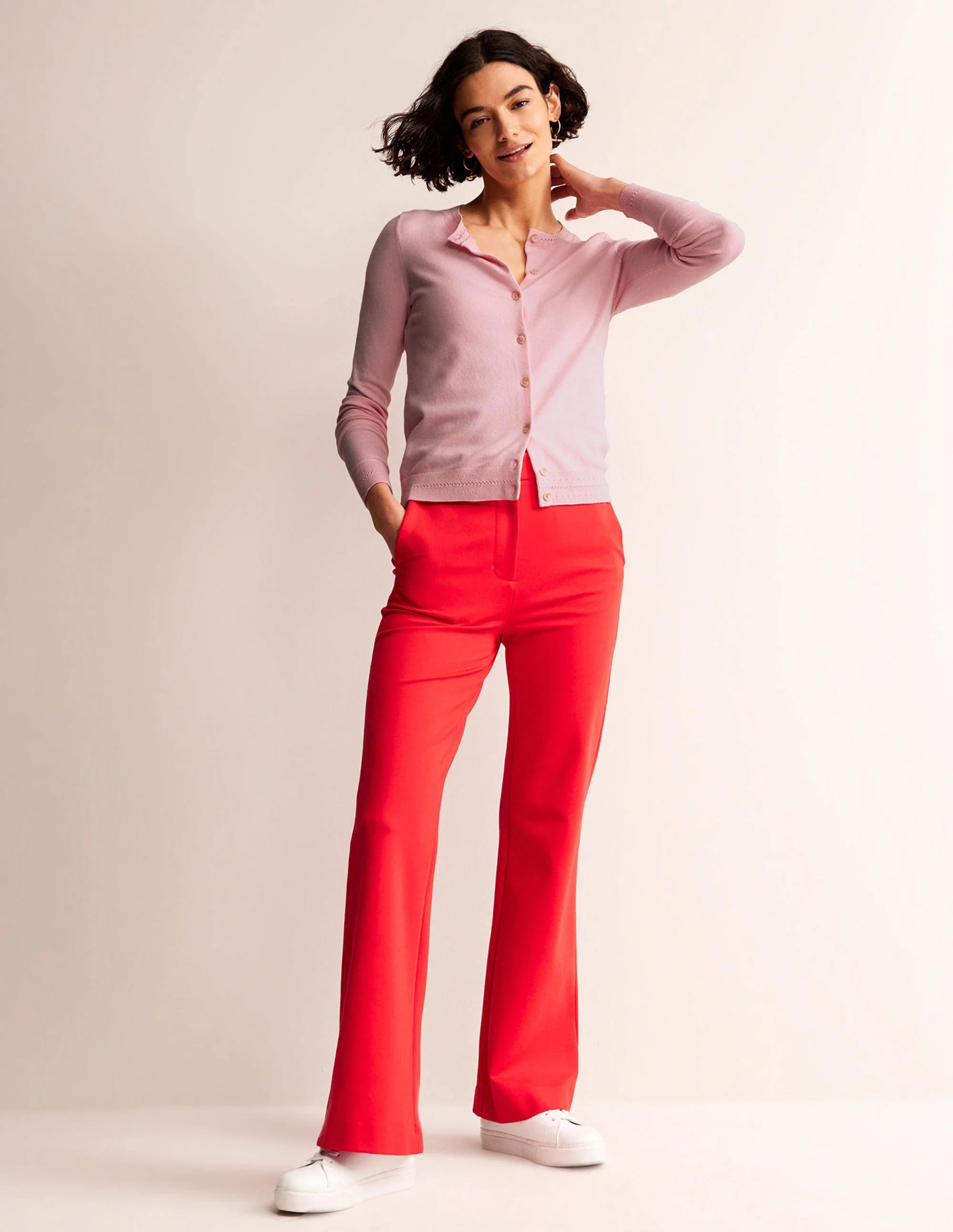 Catriona Cotton Cardigan-Orchid Pink - Image 4