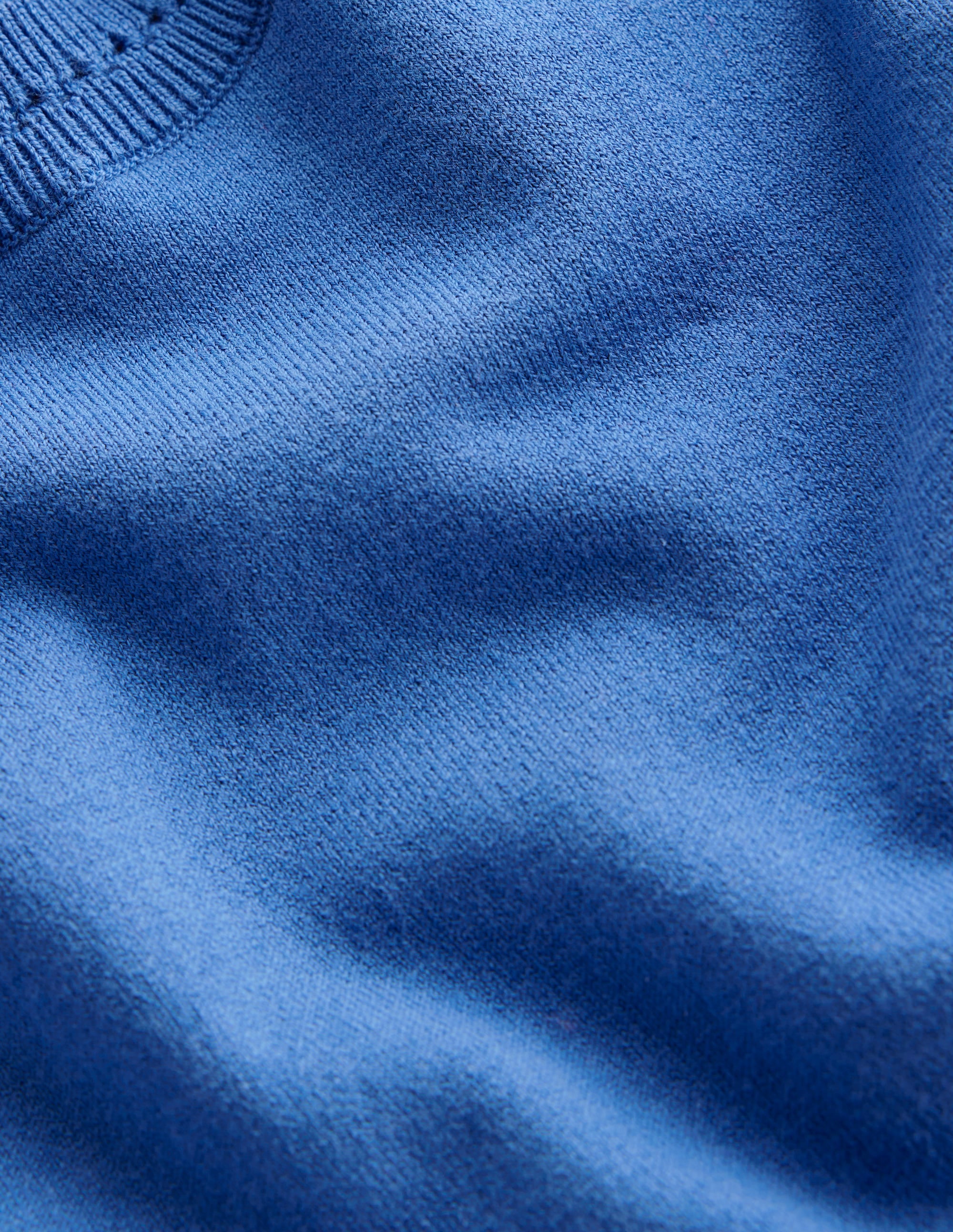 Catriona Cotton Crew T-Shirt-Blue Jay - Image 6