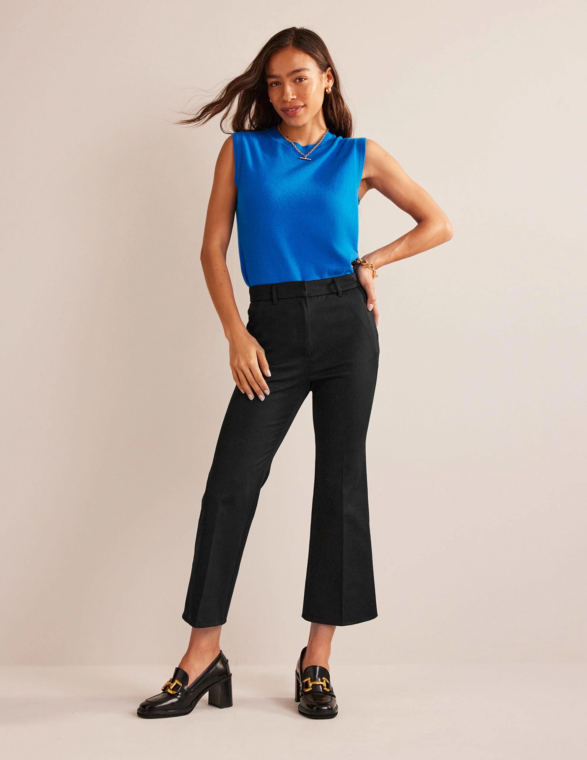 Chelsea Bi-stretch Trousers-Black - Image 5