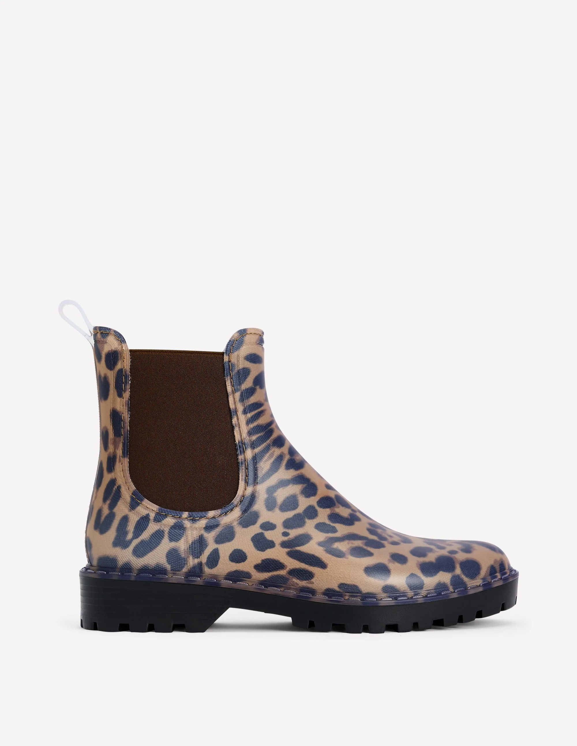 Chelsea Wellie Boots-Leopard