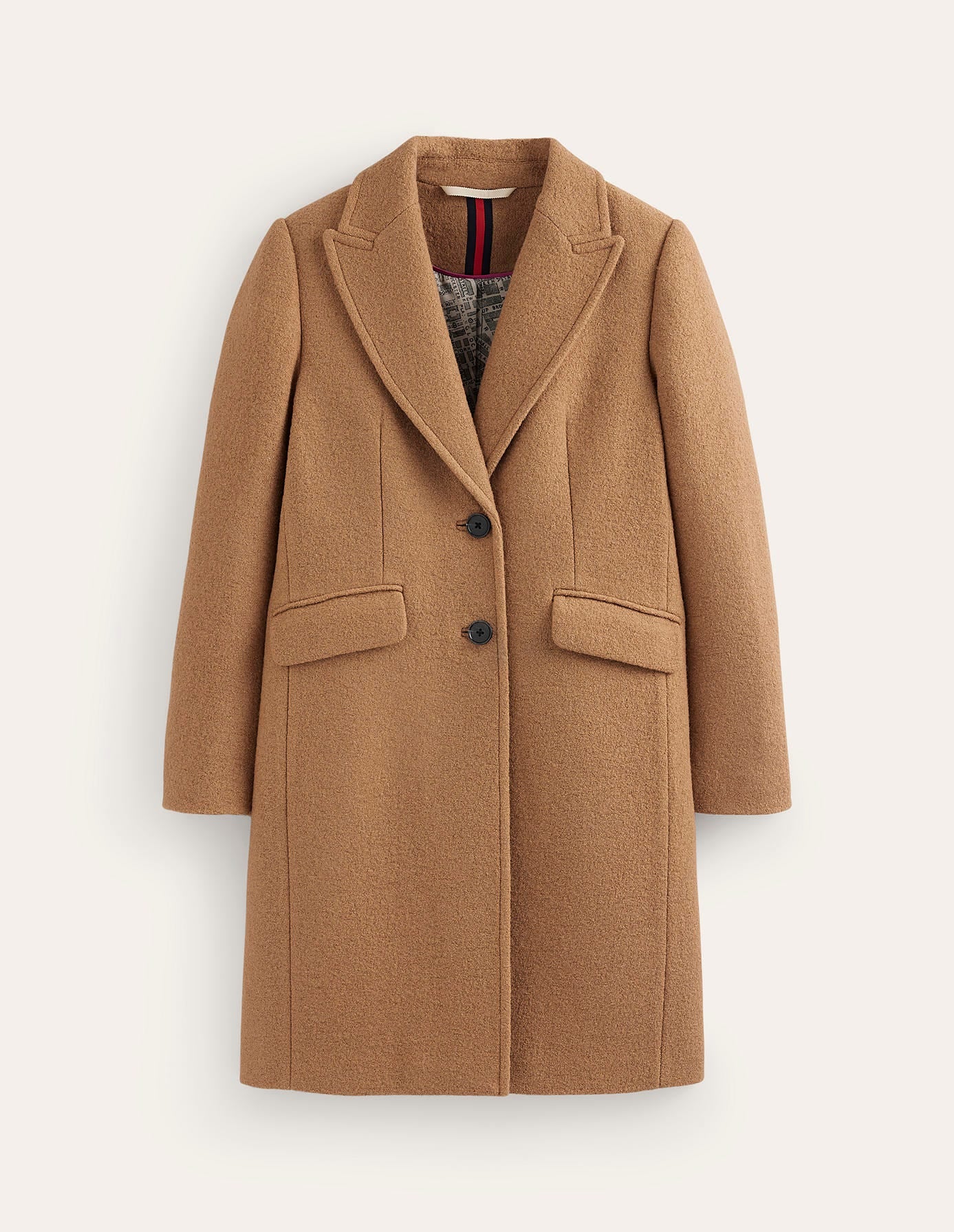 Chichester Textured Coat-Camel - Image 7