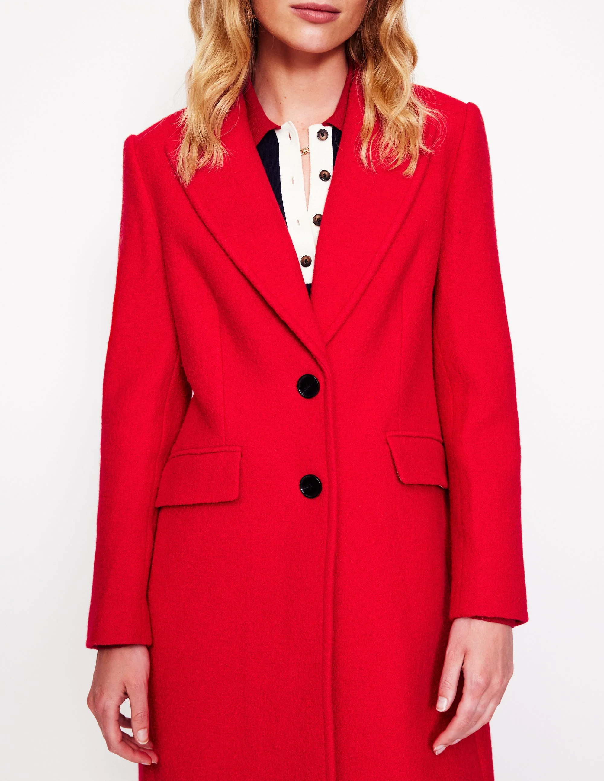 Chichester Textured Coat-High Risk Red - Image 2
