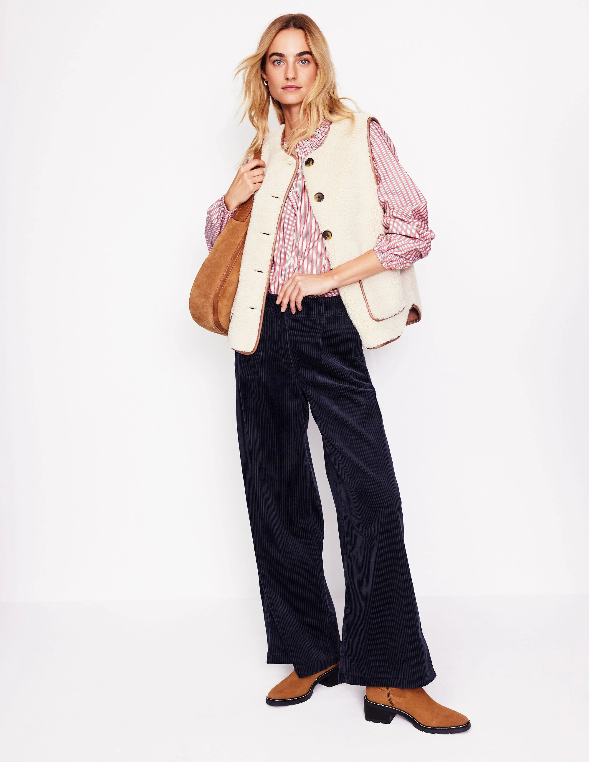 Chiswick Cord Trousers-Navy - Image 4