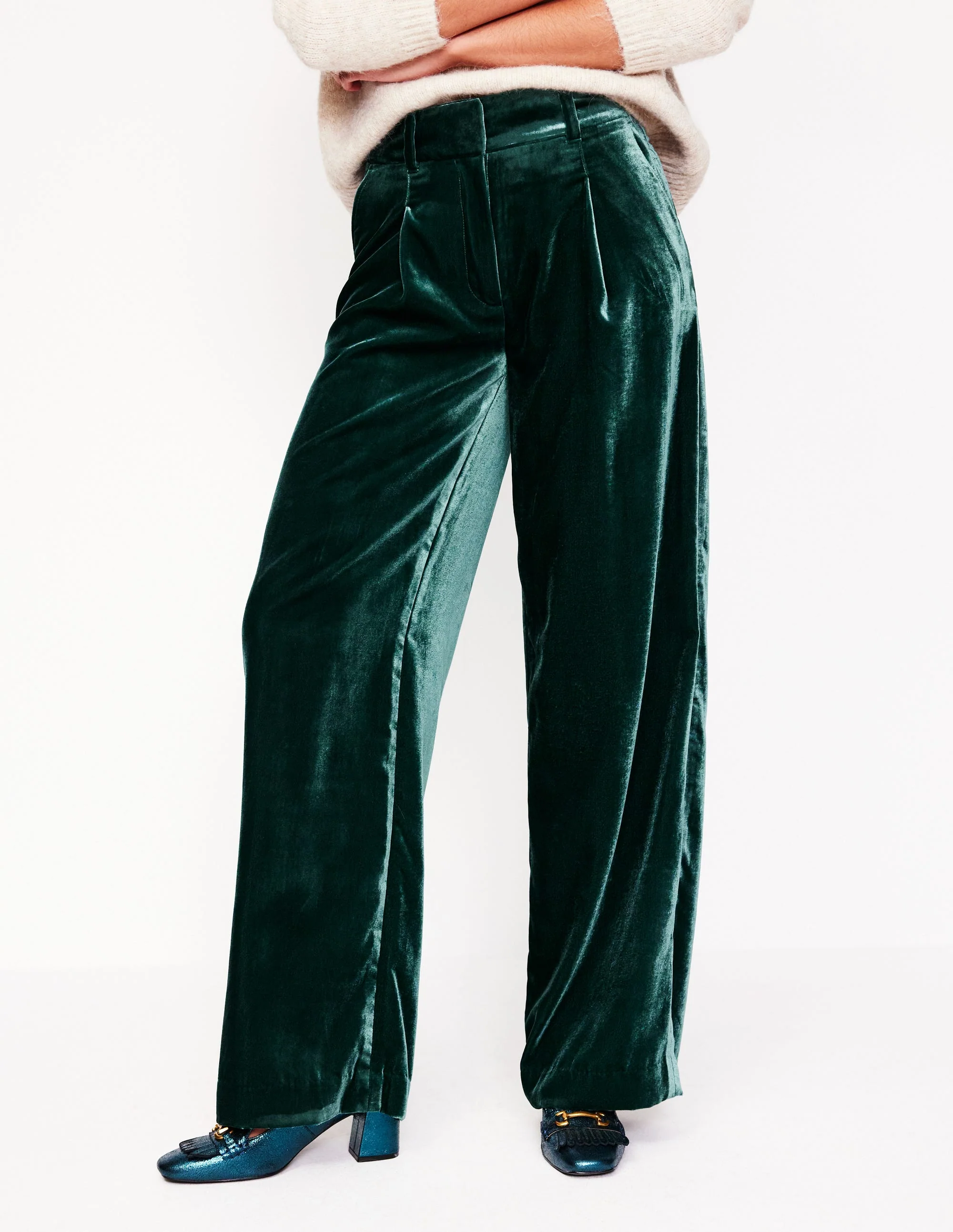 Chiswick Velvet Trousers-Glade - Image 4