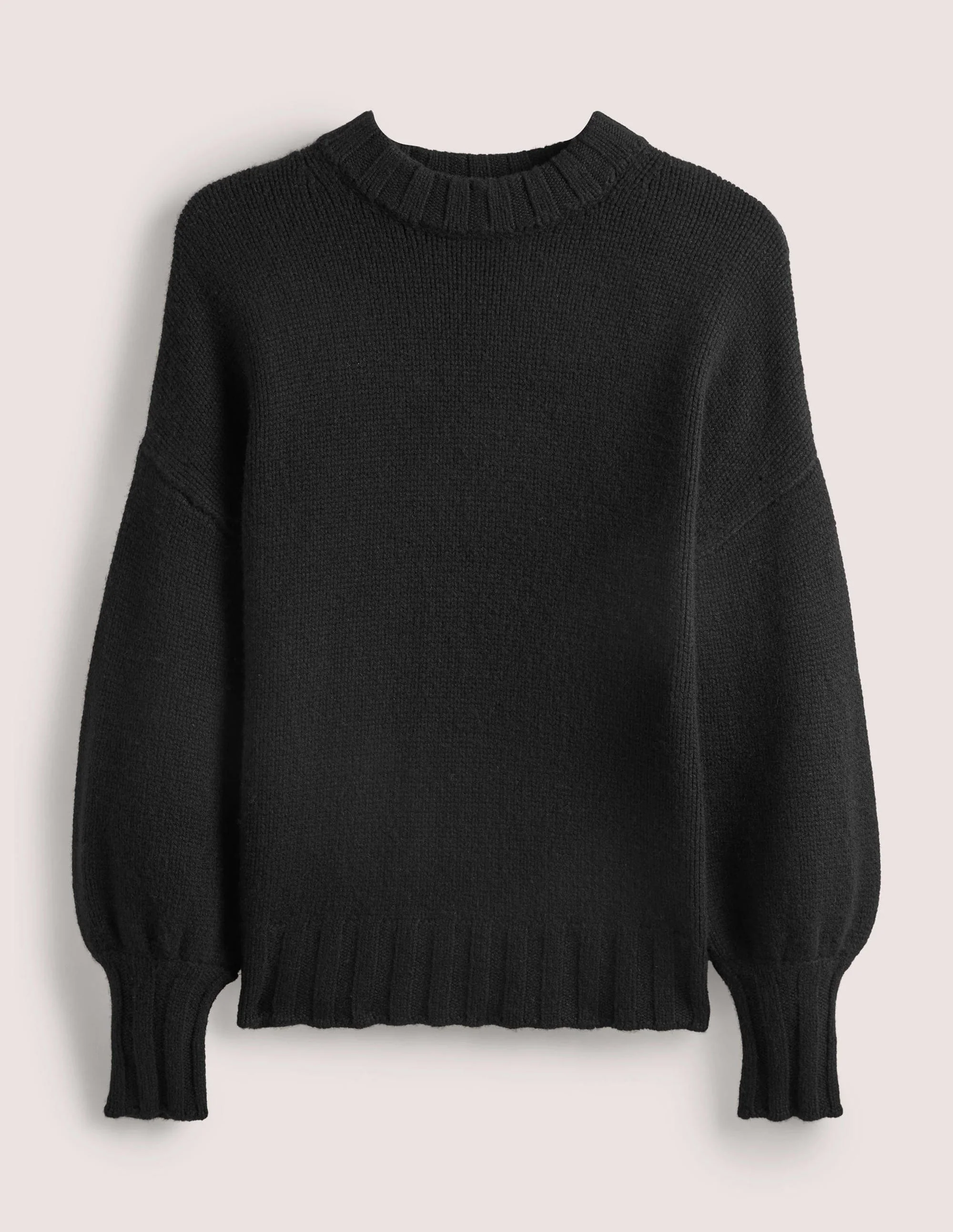 Chunky Cashmere Jumper-Black - Image 6