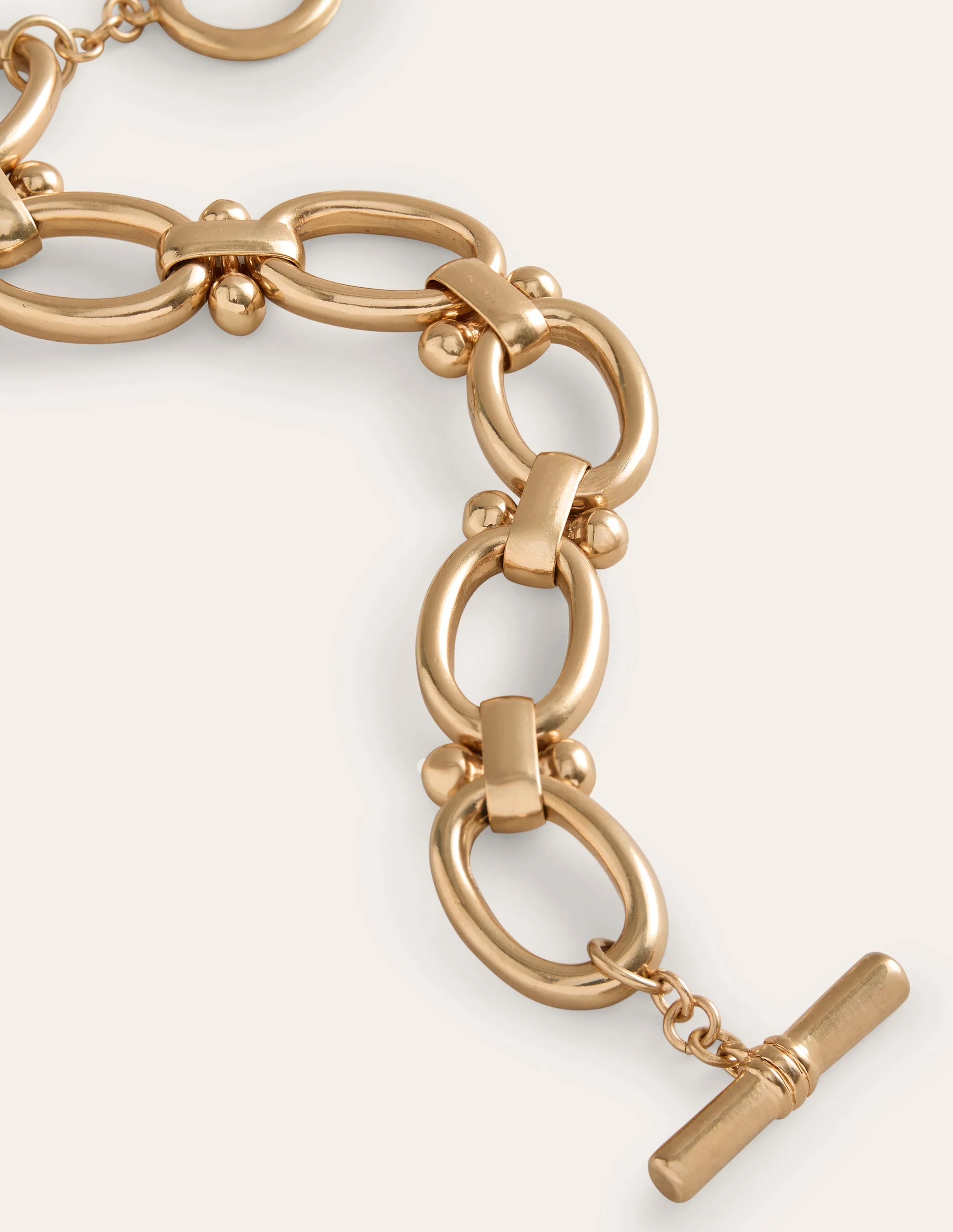 Chunky Oval Chain Bracelet-Gold - Image 3