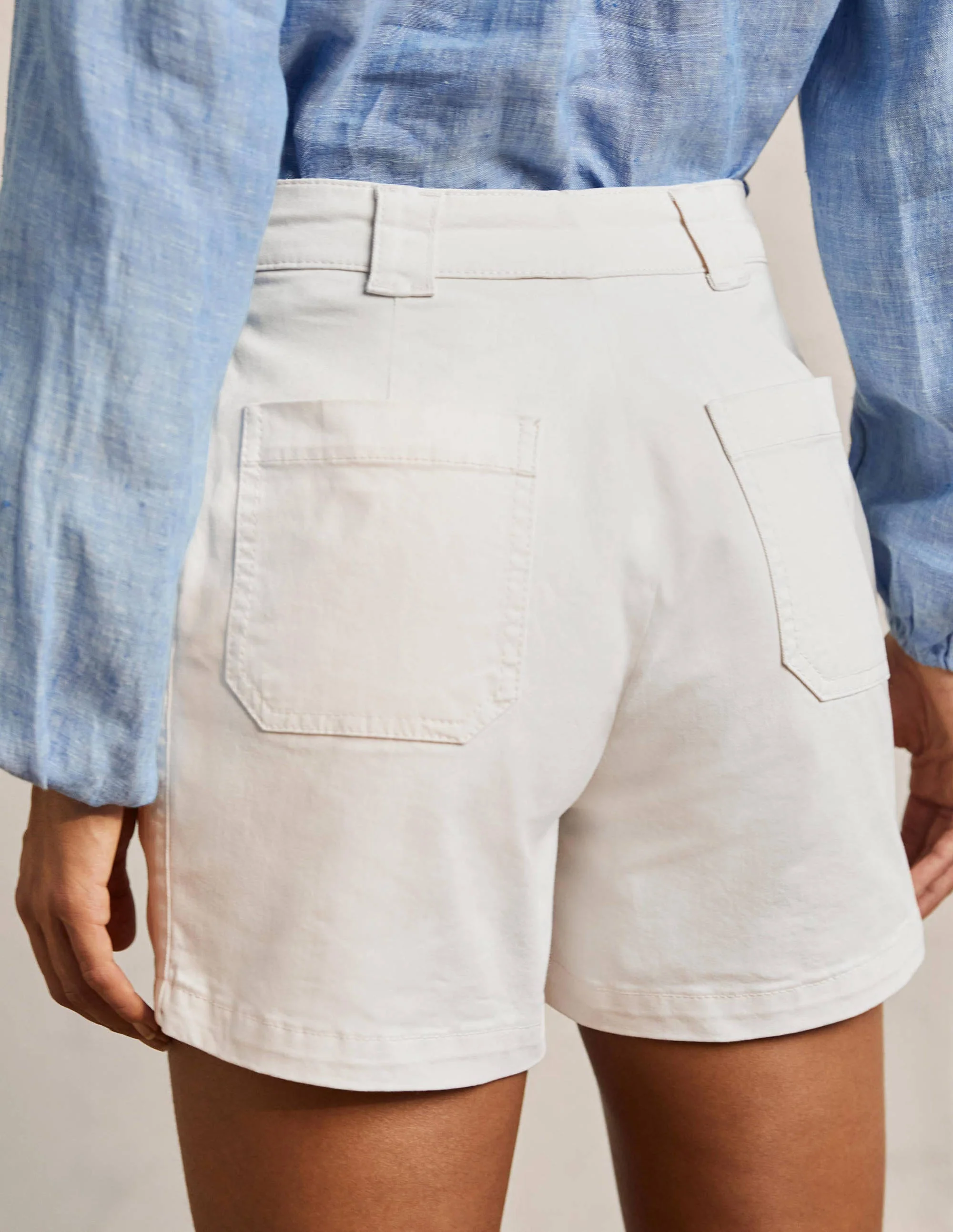 Classic Chino Shorts-Ecru - Image 3