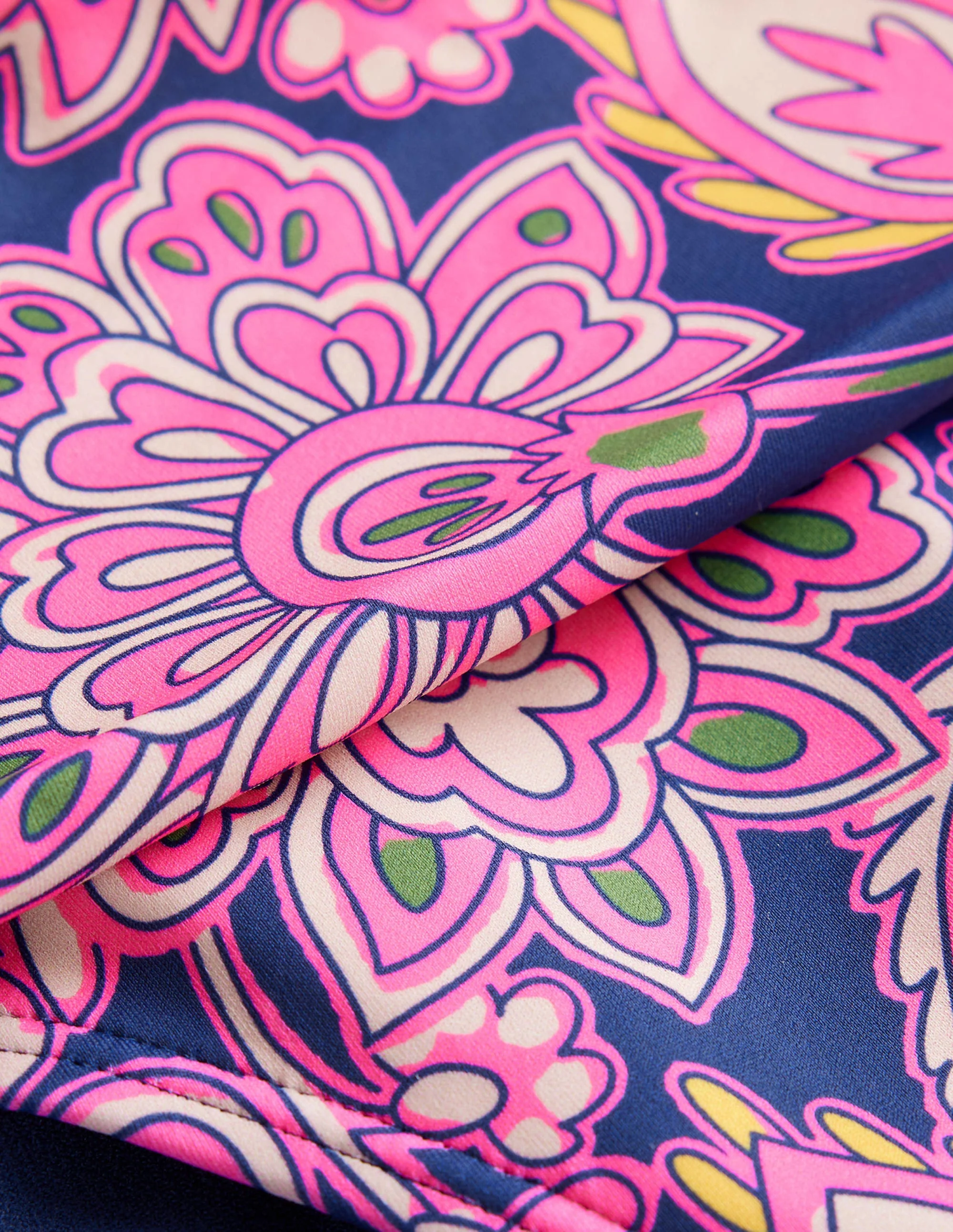 Classic Fold Bikini Bottoms-Navy, Paisley Terrace - Image 8