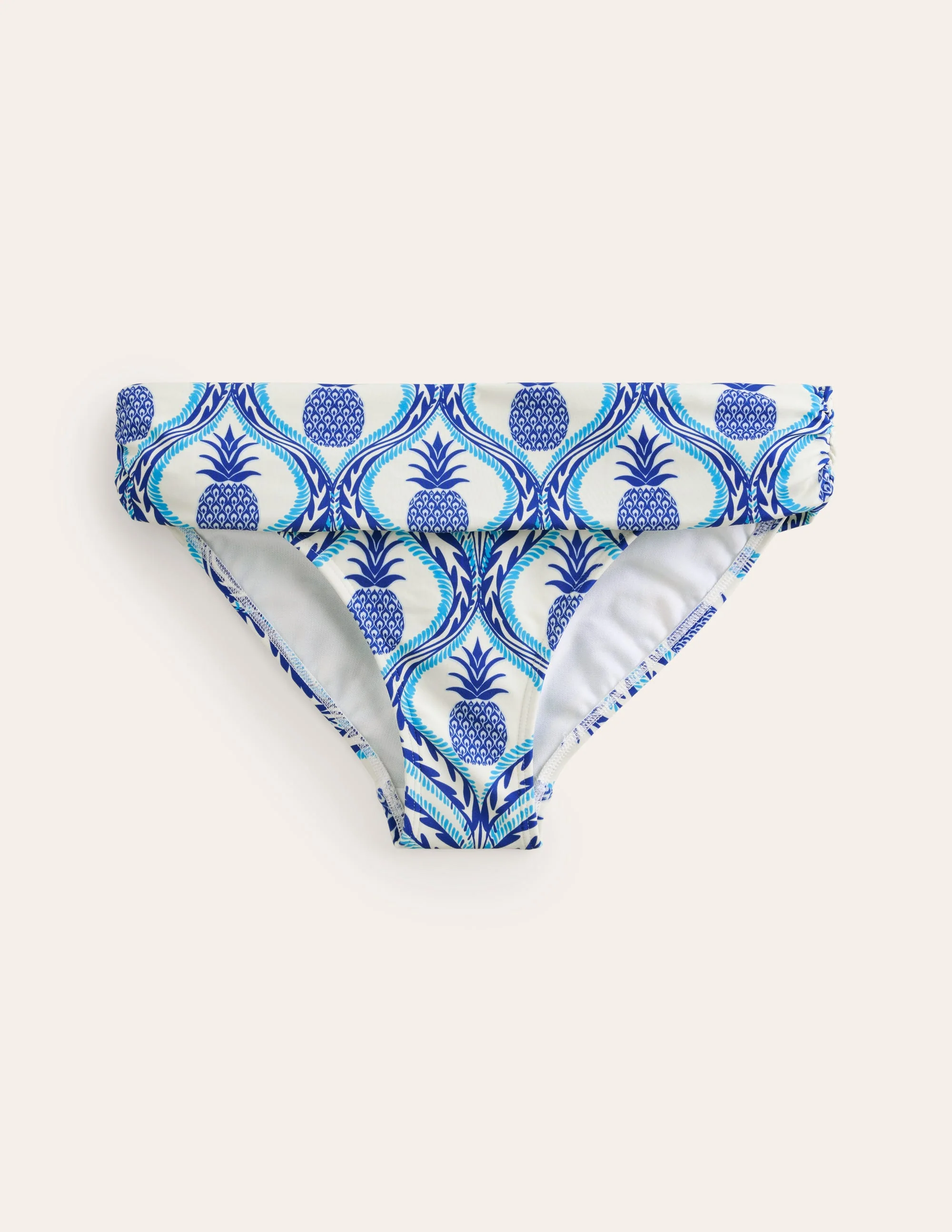Classic Fold Bikini Bottoms-Surf The Web, Pineapple Wave - Image 5
