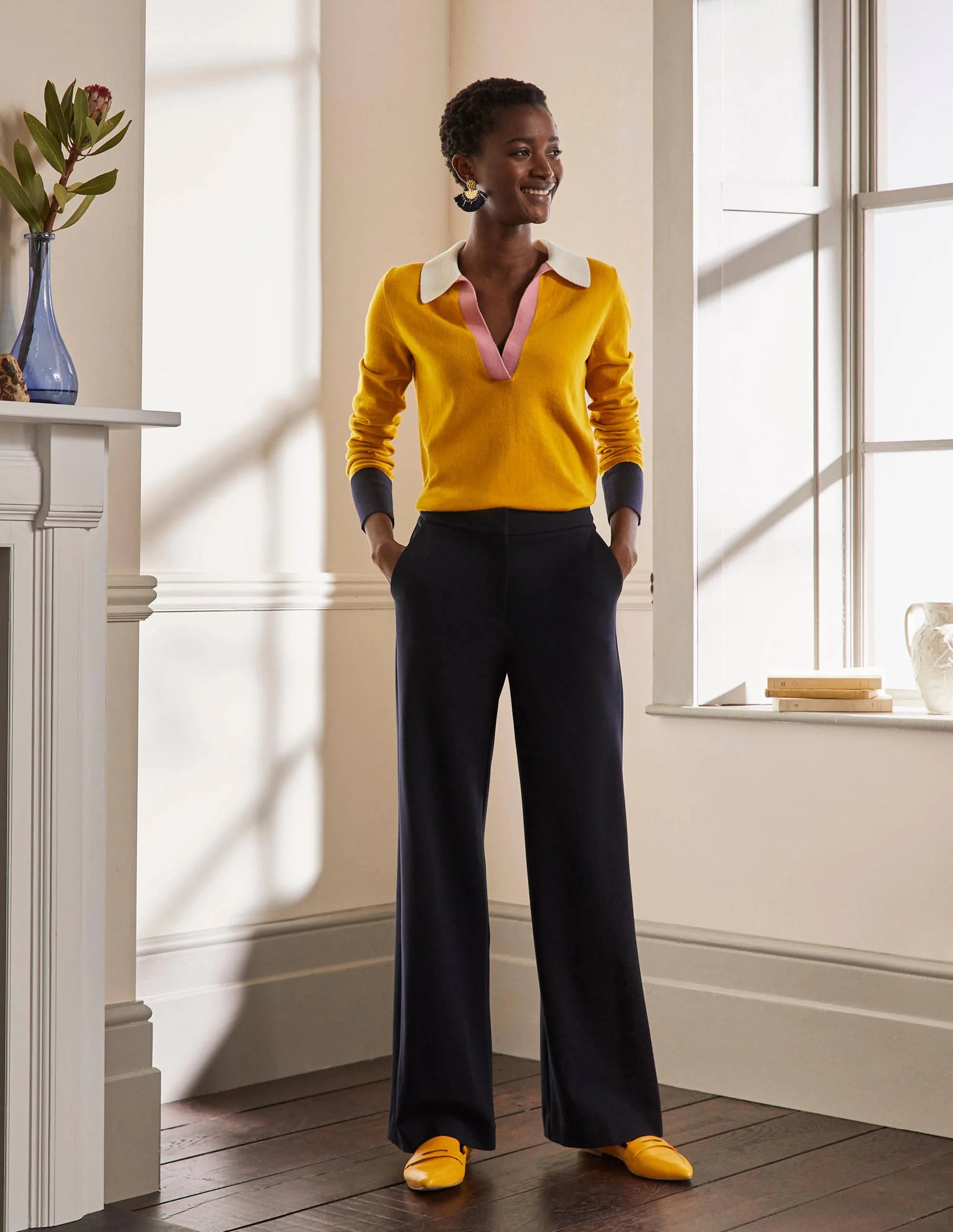Collar Jumper-Tuscan Sun - Image 4