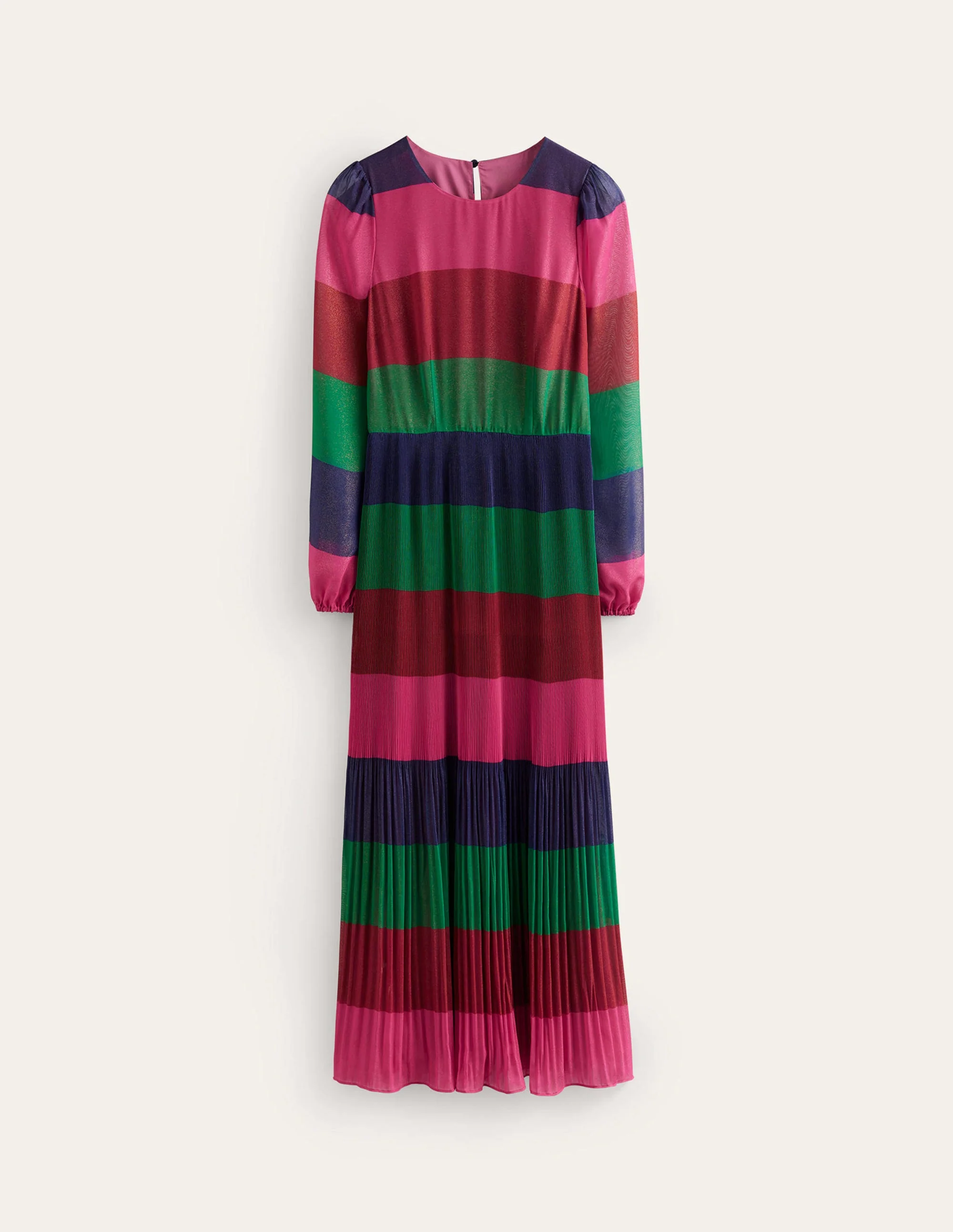 Colourblock Maxi Dress-Multi Stripe - Image 6