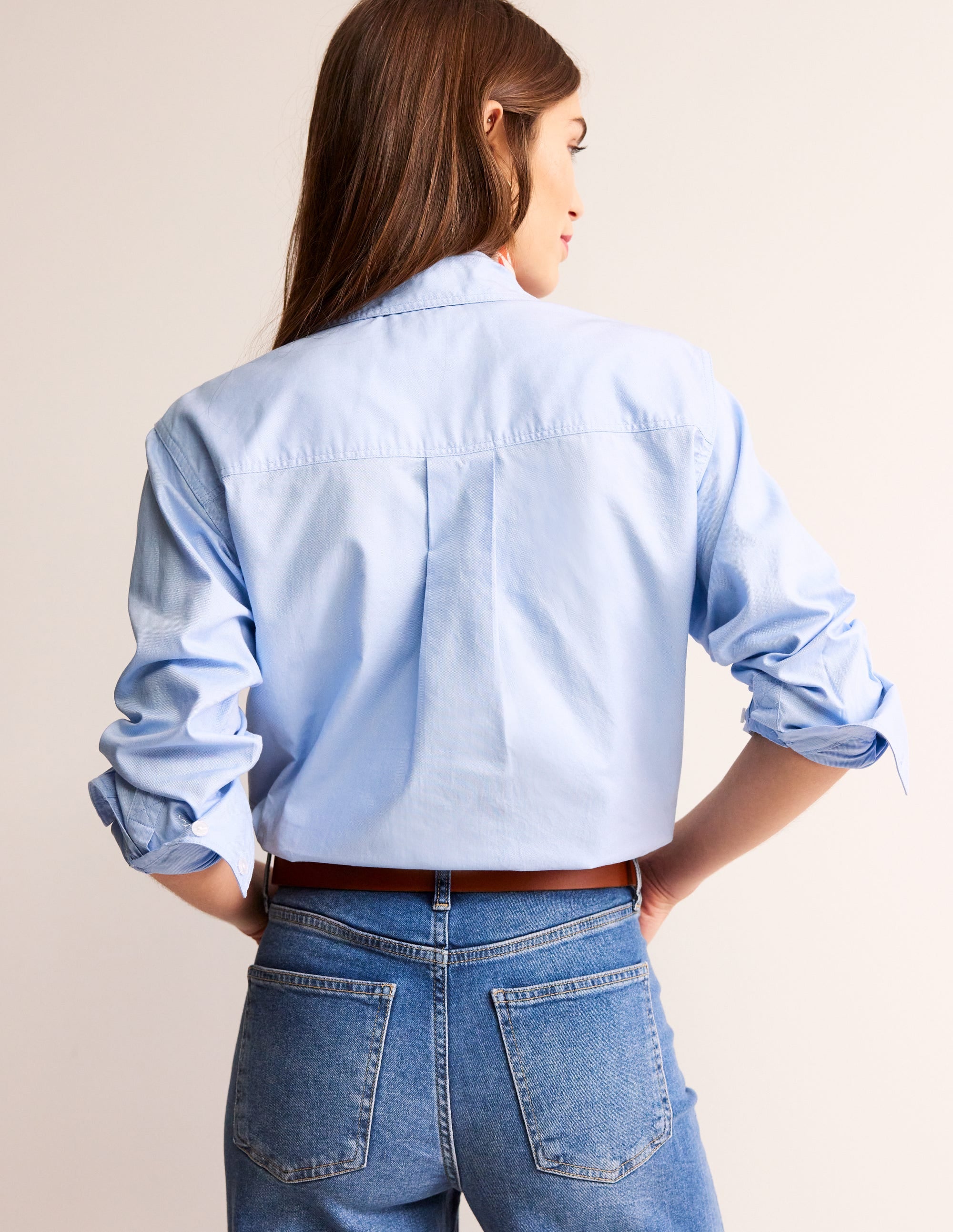Connie Cotton Shirt-Blue Oxford - Image 3