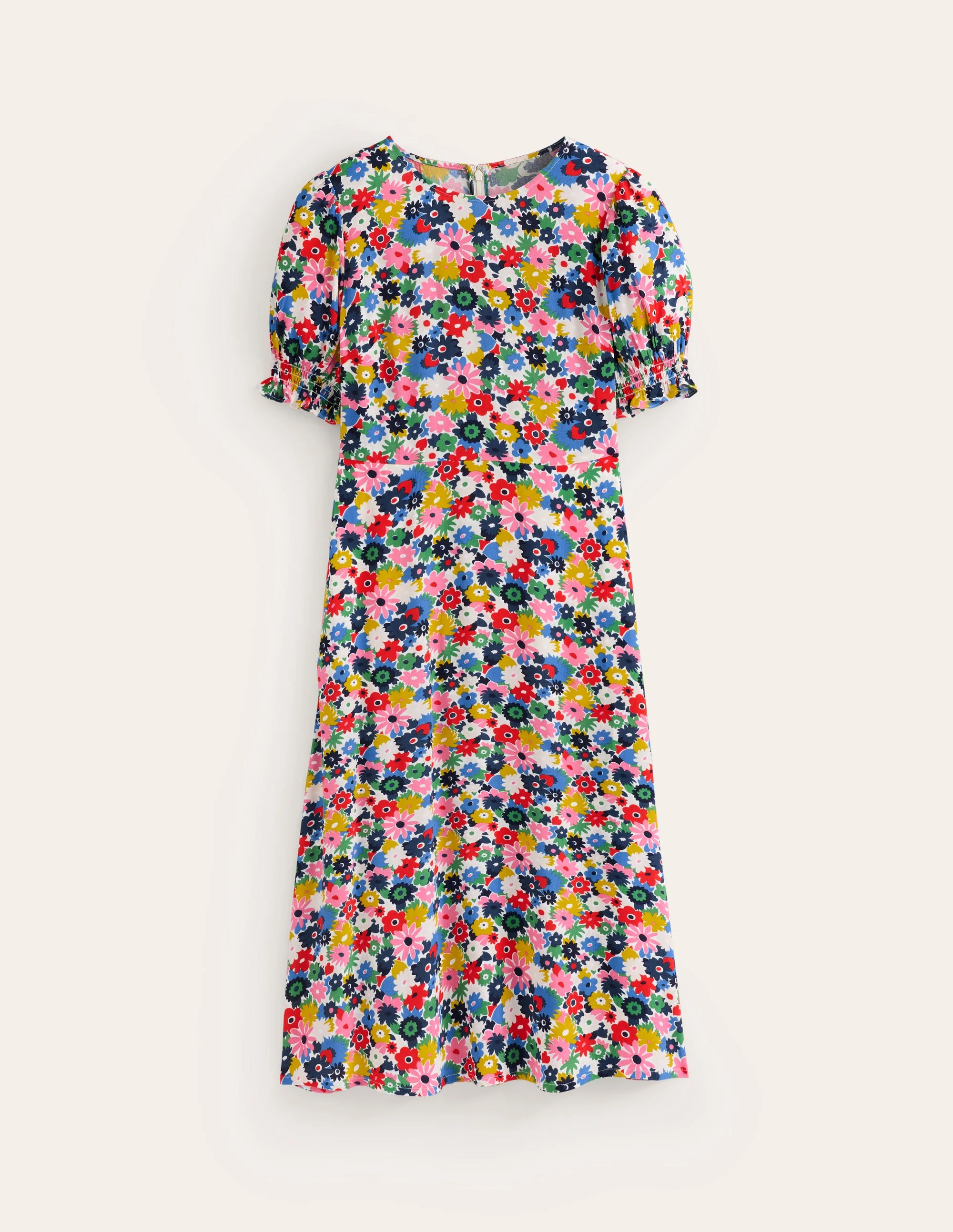 Corinne Midi Tea Dress-Multi, Paintbox Ditsy - Image 5