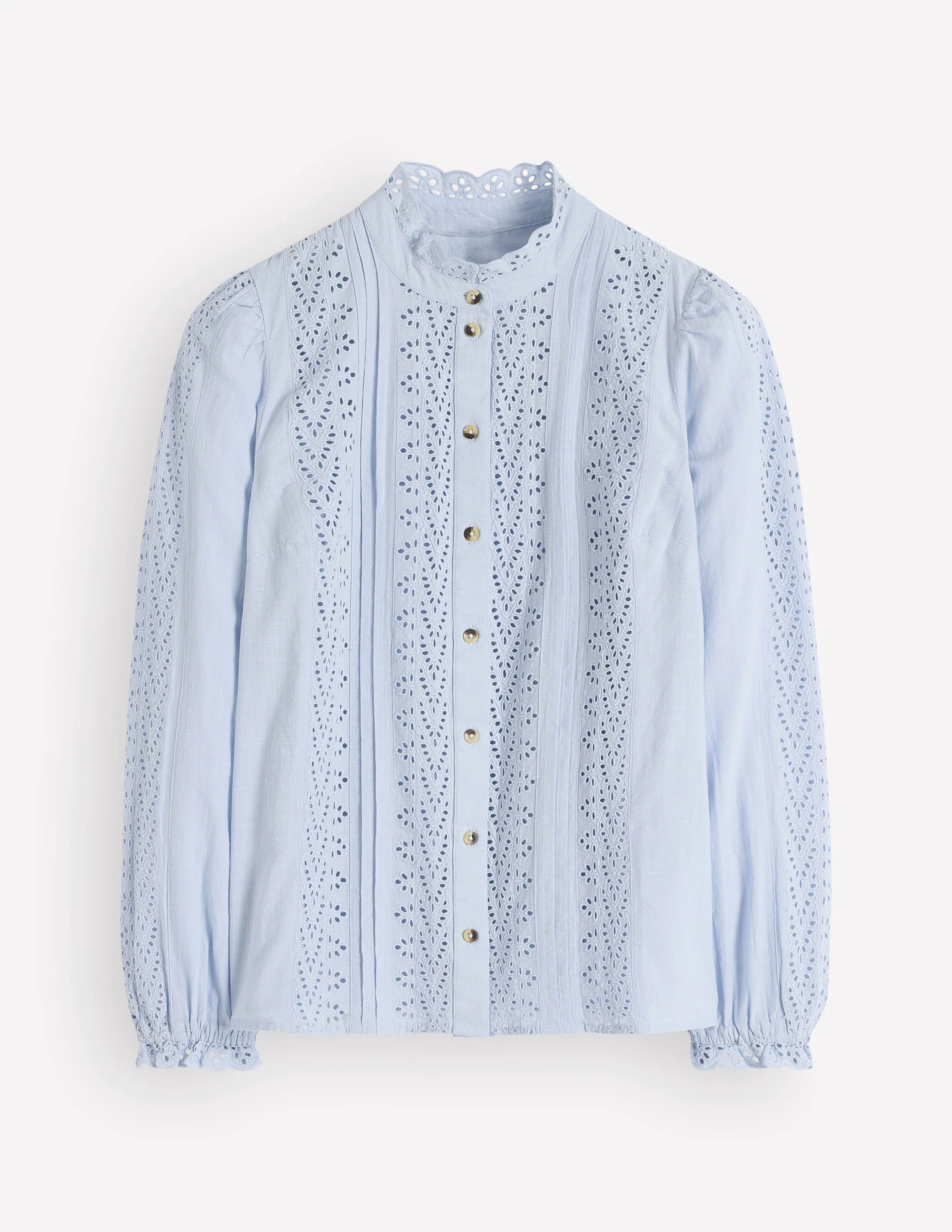 Cotton Broderie Top-Niagra Mist - Image 6