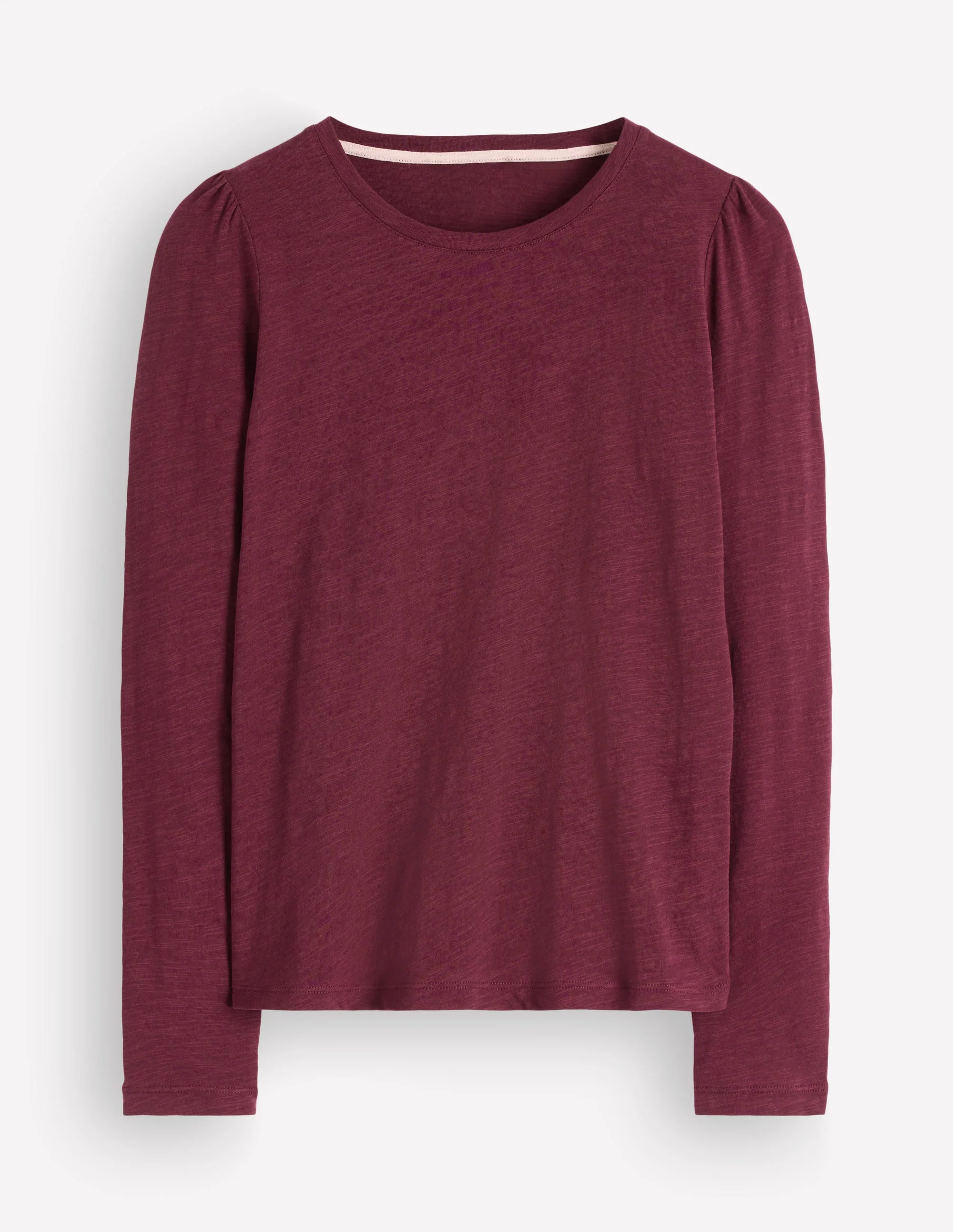 Cotton Crew Long Sleeve Top-Maroon Banner - Image 6