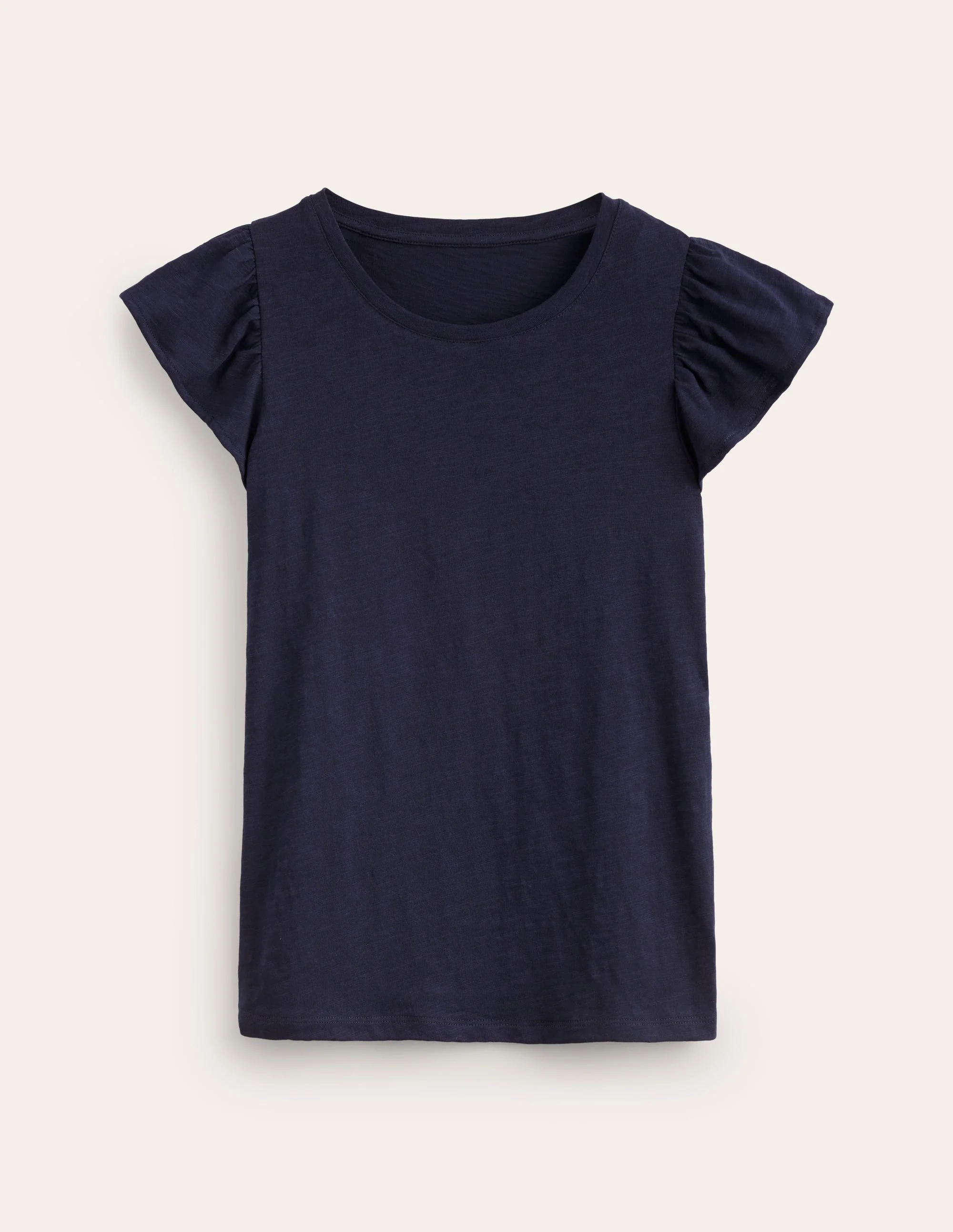 Cotton Flutter Top-Navy - Image 5