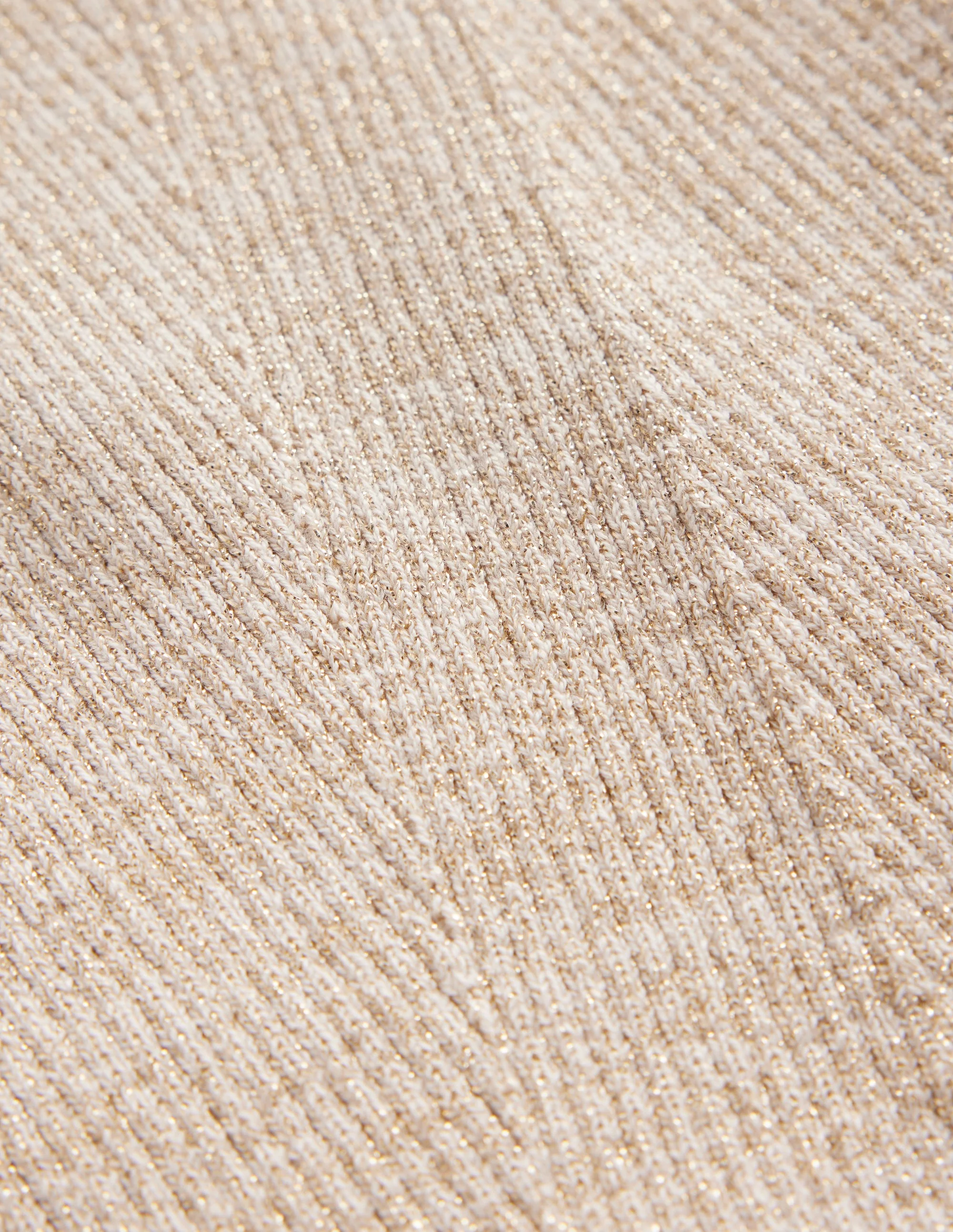 Cotton Rib Boat Neck Jumper-Gold Metallic - Image 6