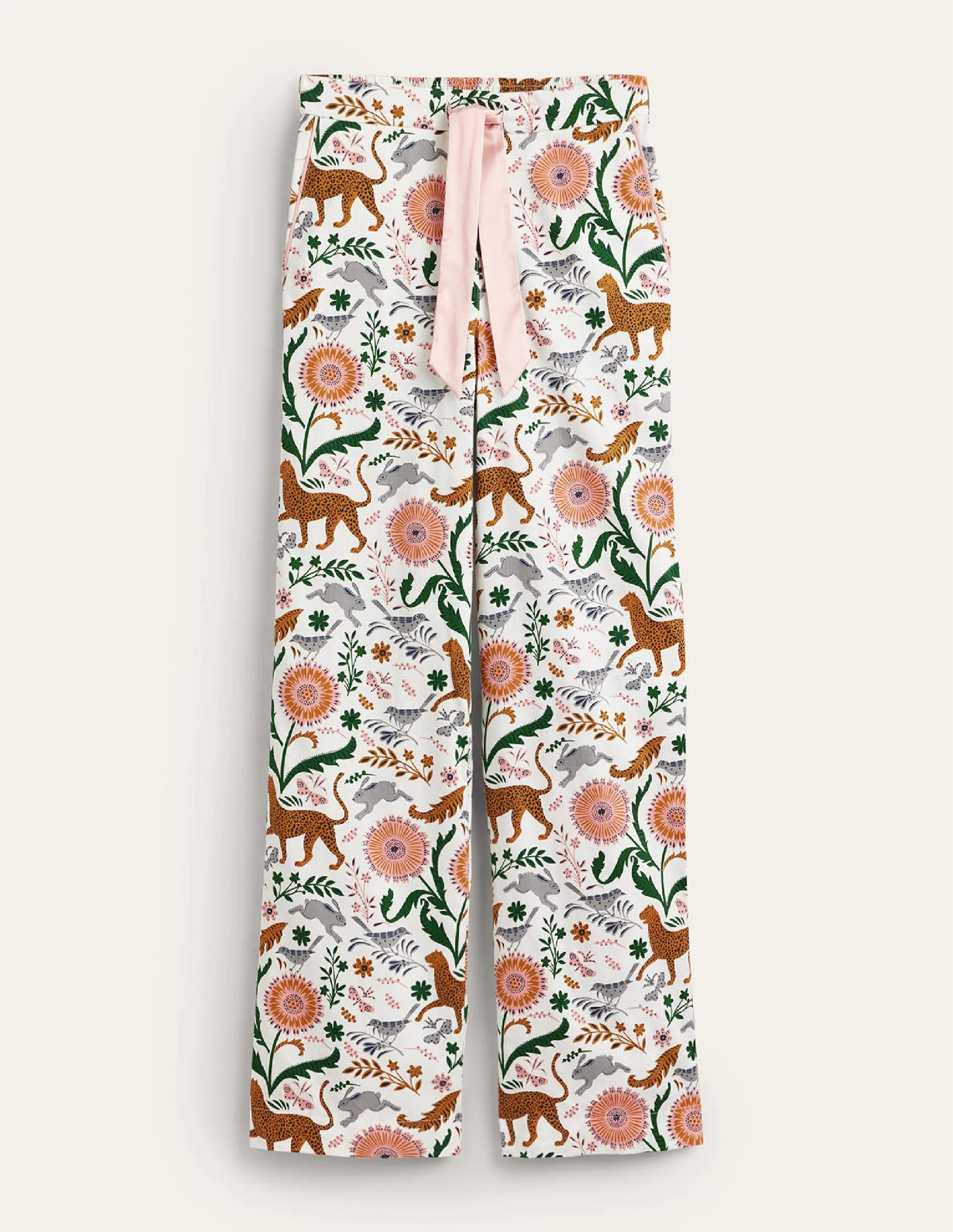 Cotton Sateen Pyjama Trousers-DONT USE - Image 5