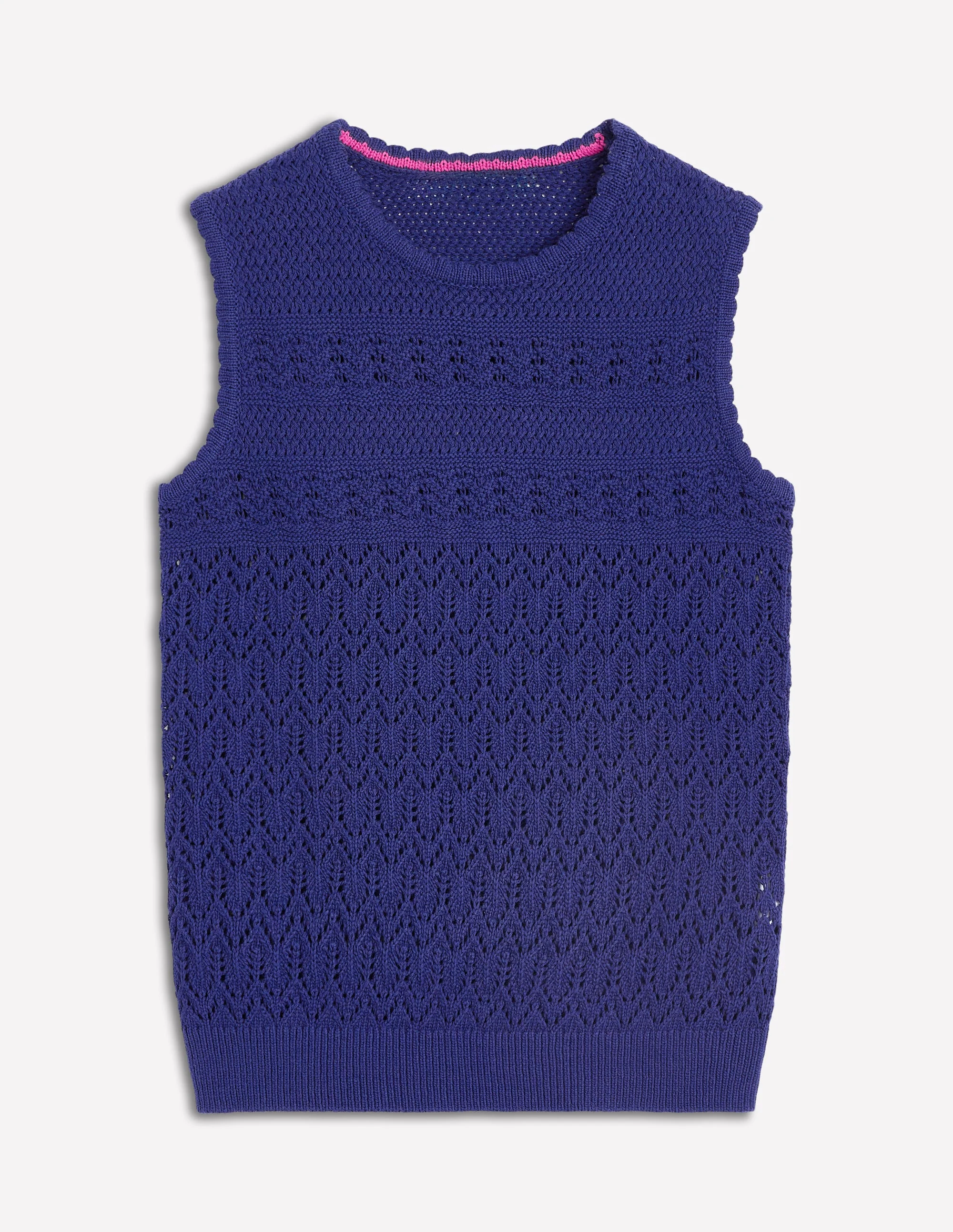 Cotton Stitch Crew Tank-Starboard Blue - Image 5