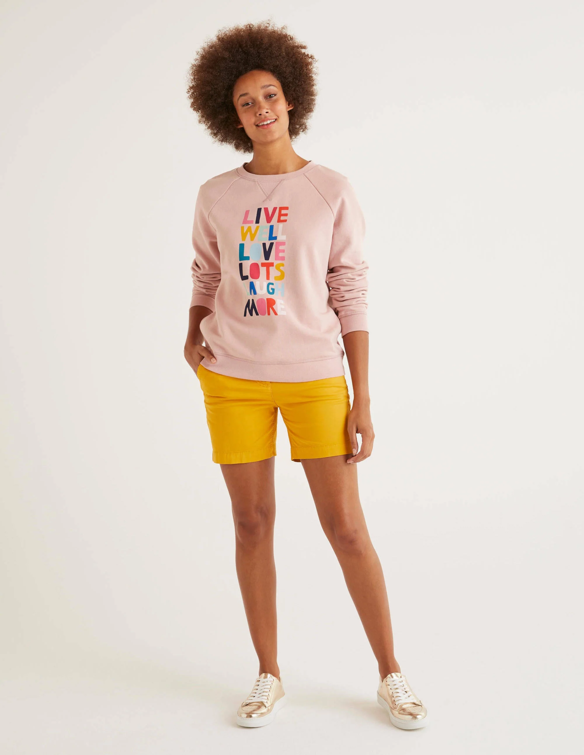 Daisy Chino Shorts-Tuscan Sun