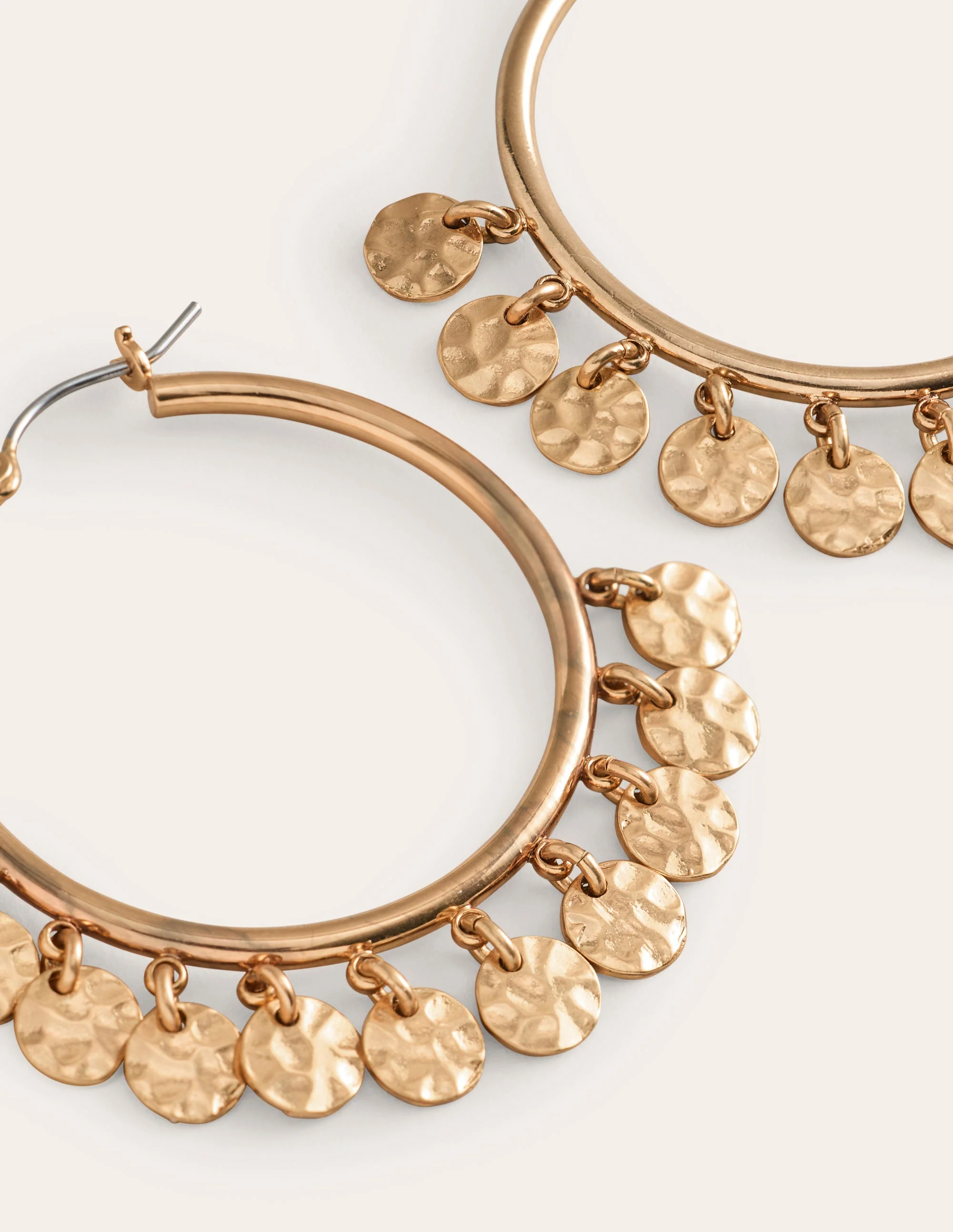 Disc Bead Hoops-Gold - Image 3