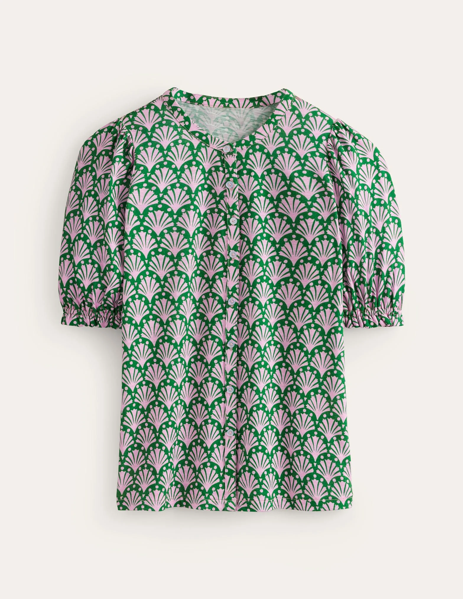 Dolly Puff Sleeve Jersey Shirt-Sweet Lilac, Shells - Image 7