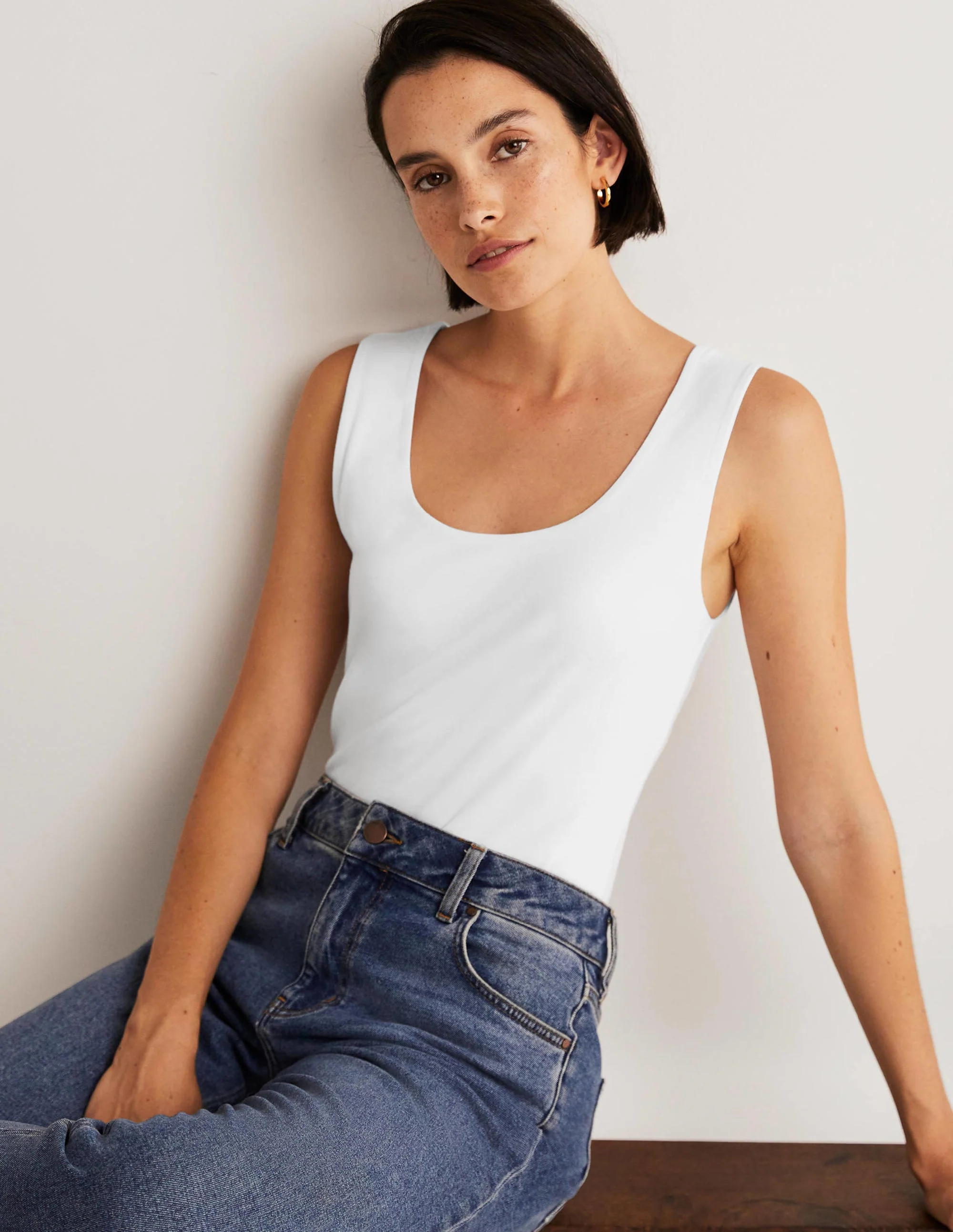 Double Layer Front Vest-White - Image 4