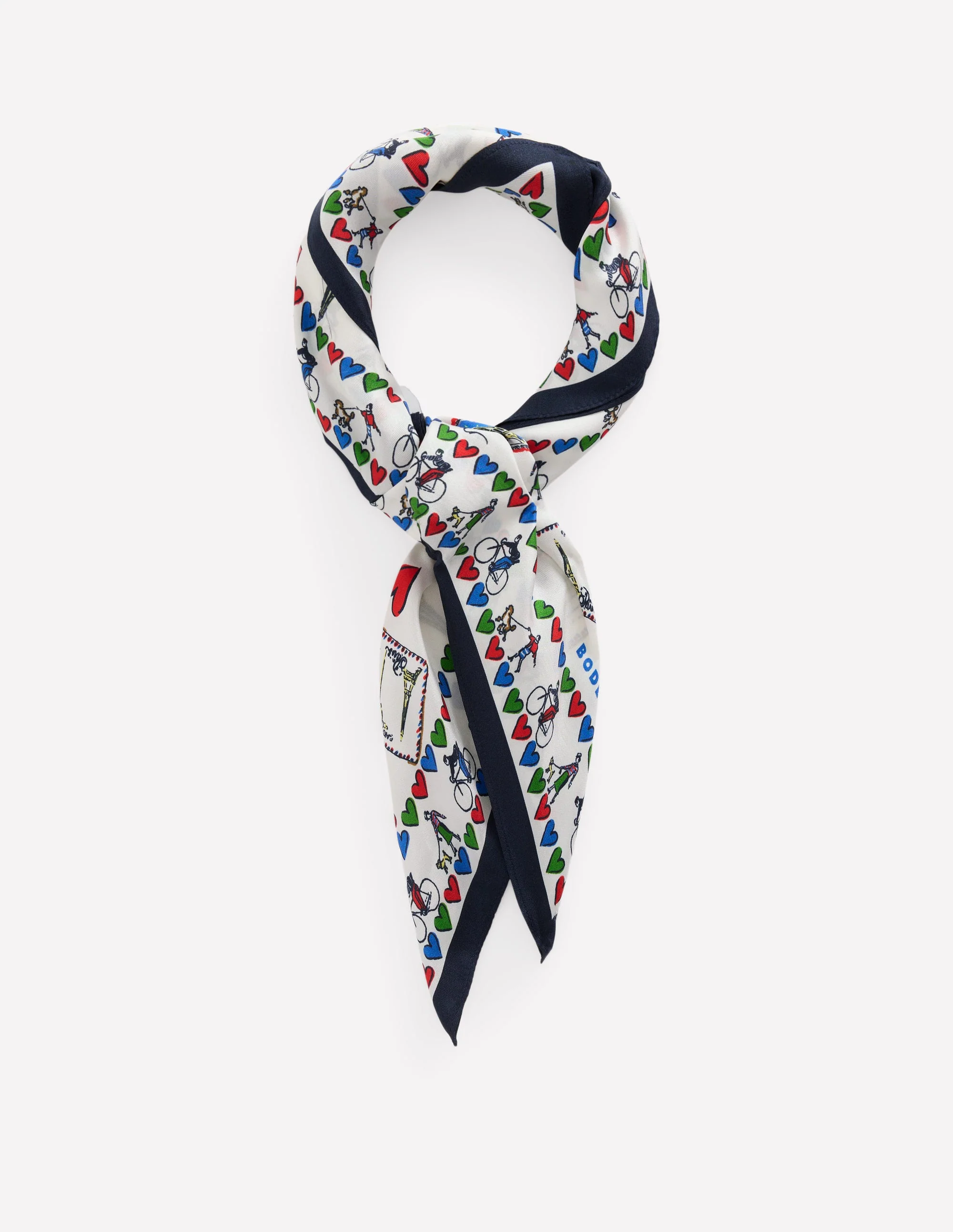 Elisabeth Silk Square Scarf-Postcard