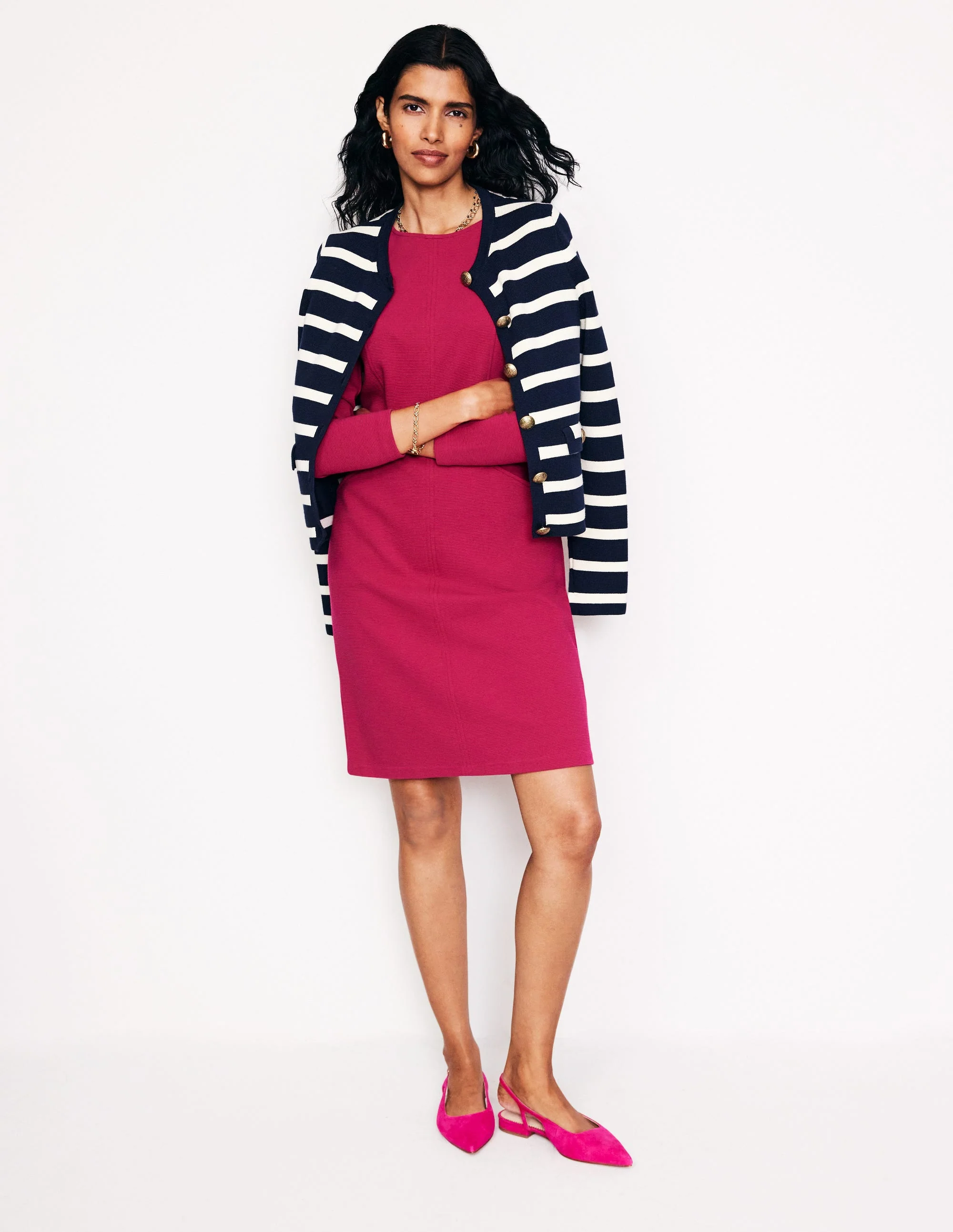 Ellen Ottoman Dress-Cherry Jam - Image 4