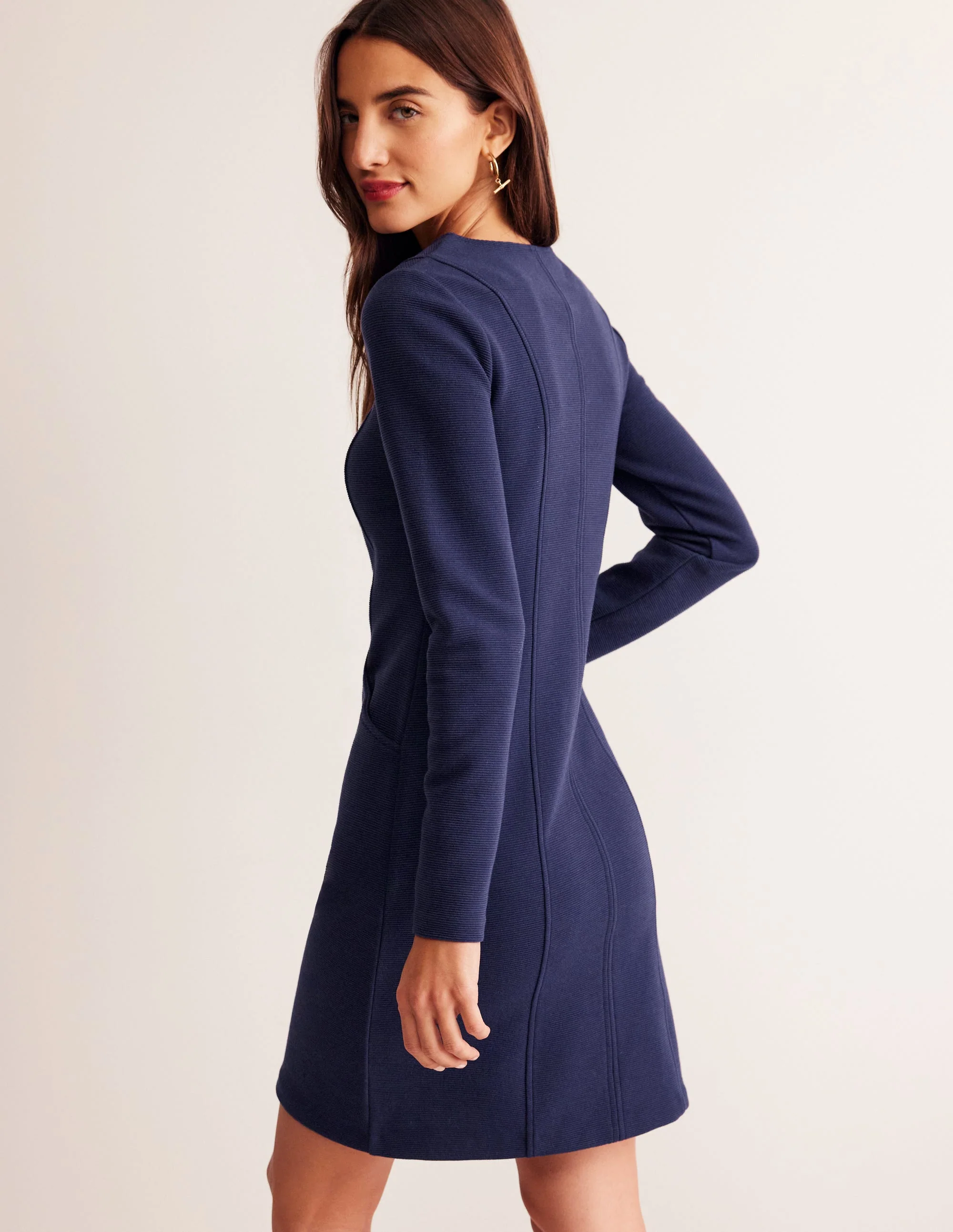 Ellen Ottoman Dress-Evening Blue - Image 3