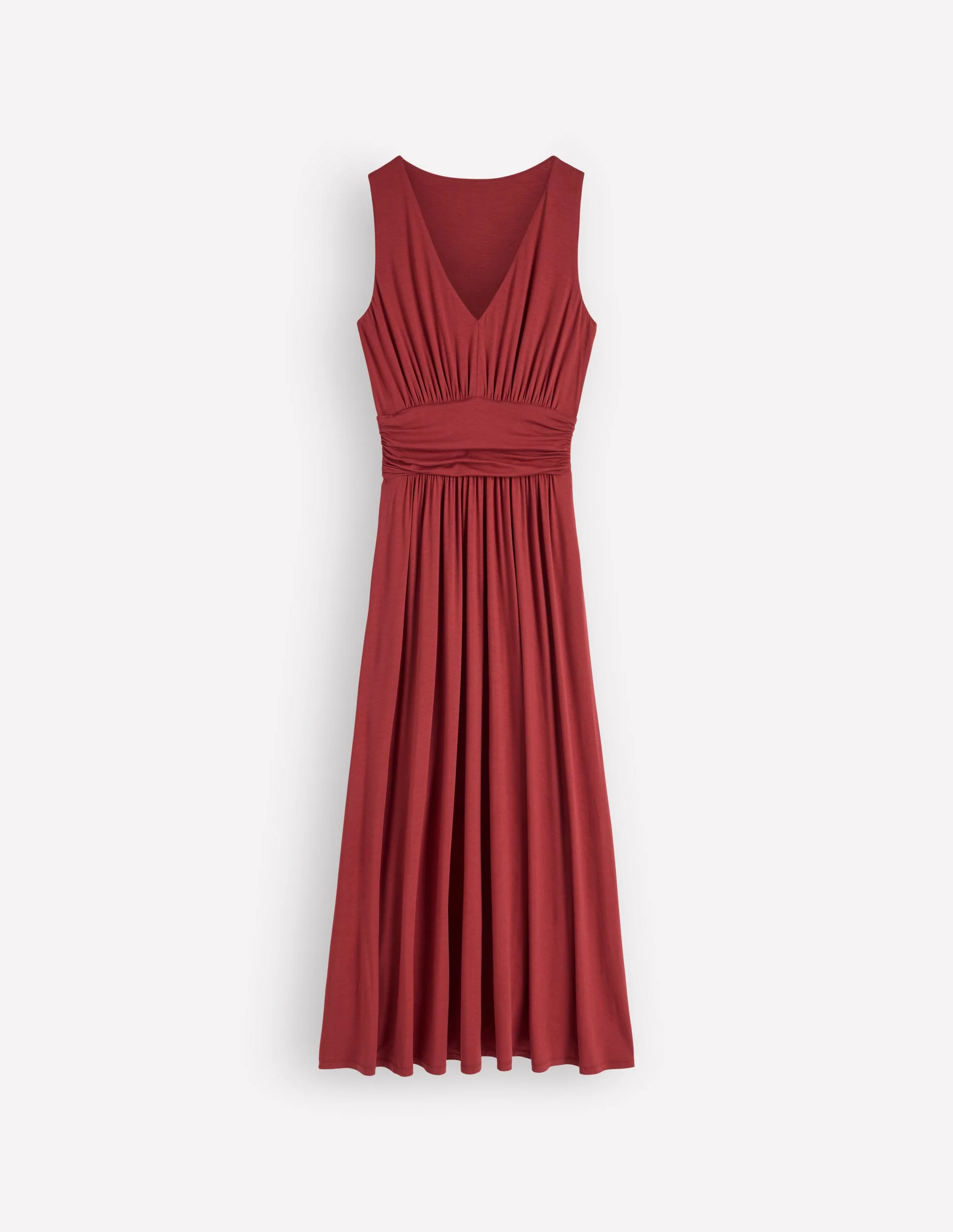 Elodie Jersey Maxi Dress-Rich Chestnut - Image 7