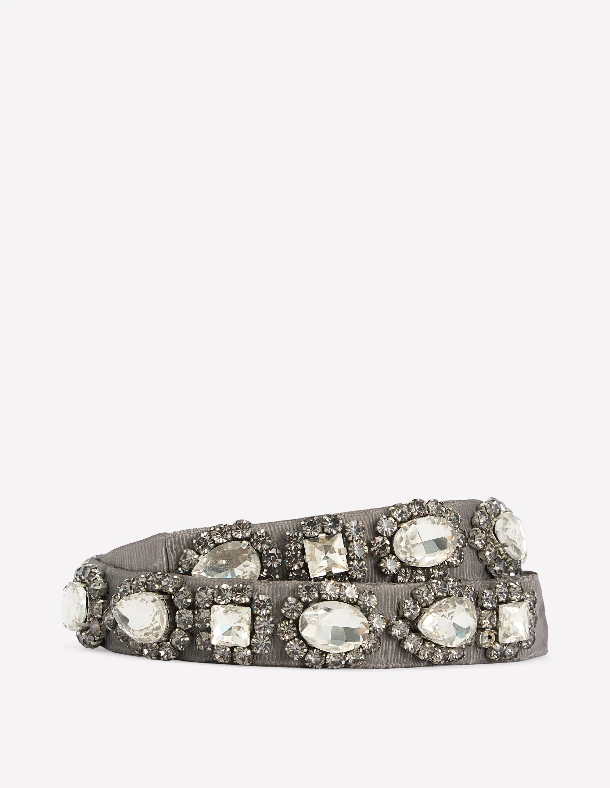 Embellished Belt-Clear Jewel