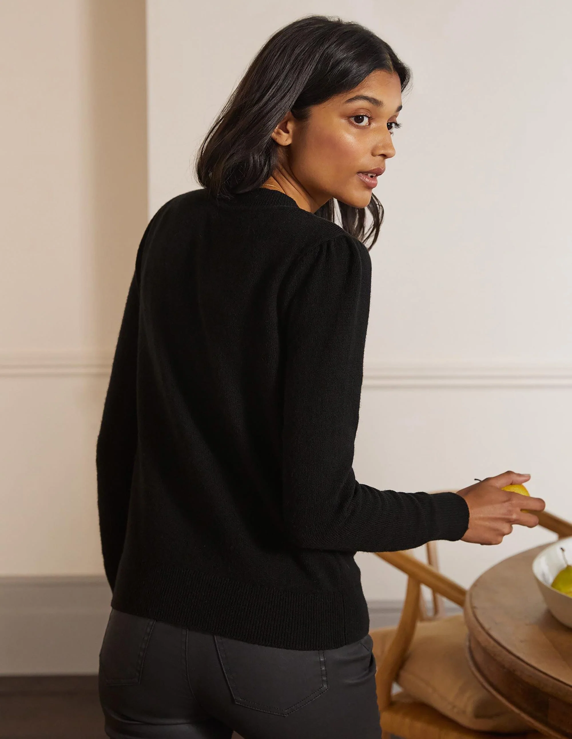 Embellished Cardigan-Black - Image 3
