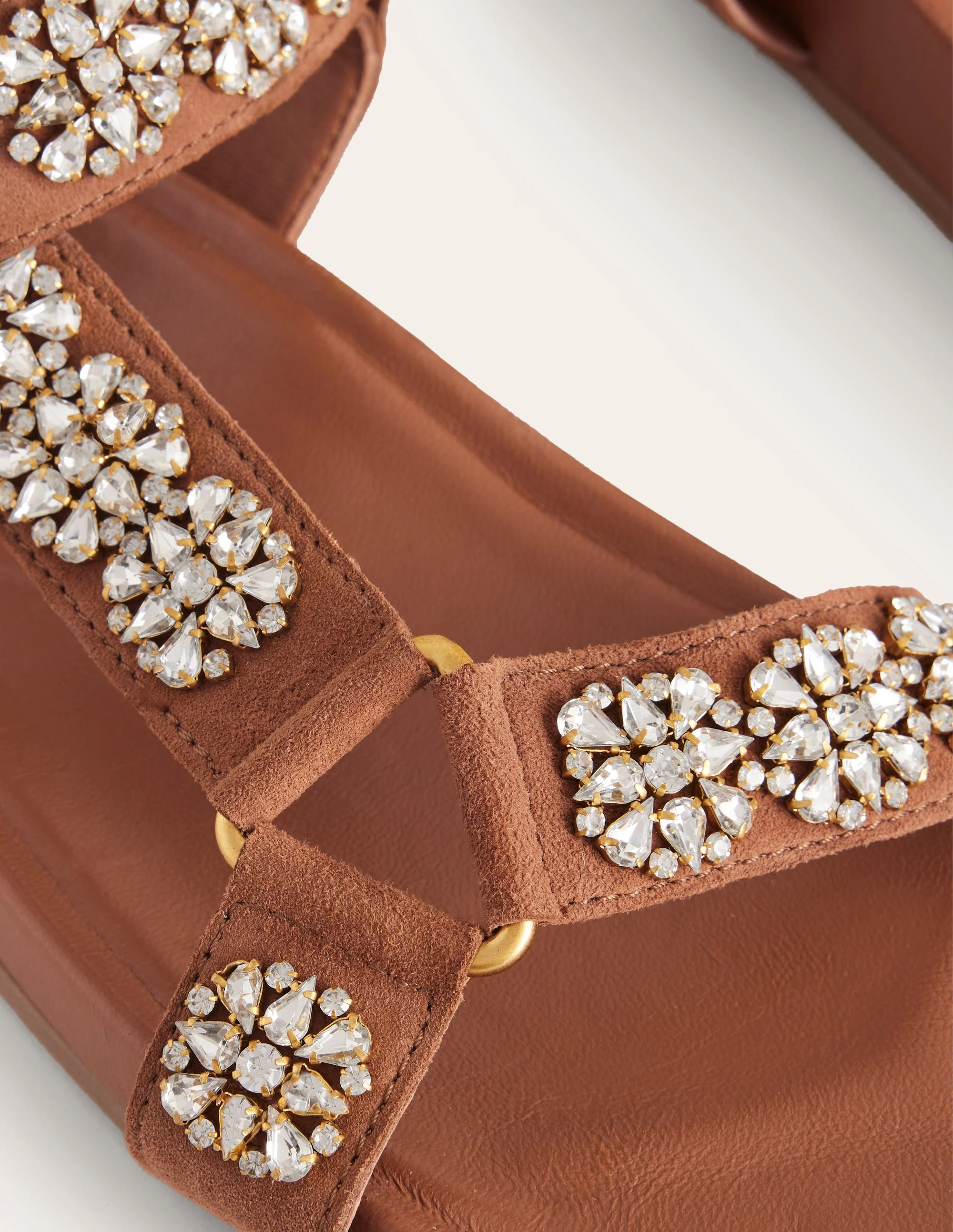 Embellished Trek Sandals-Tan - Image 4