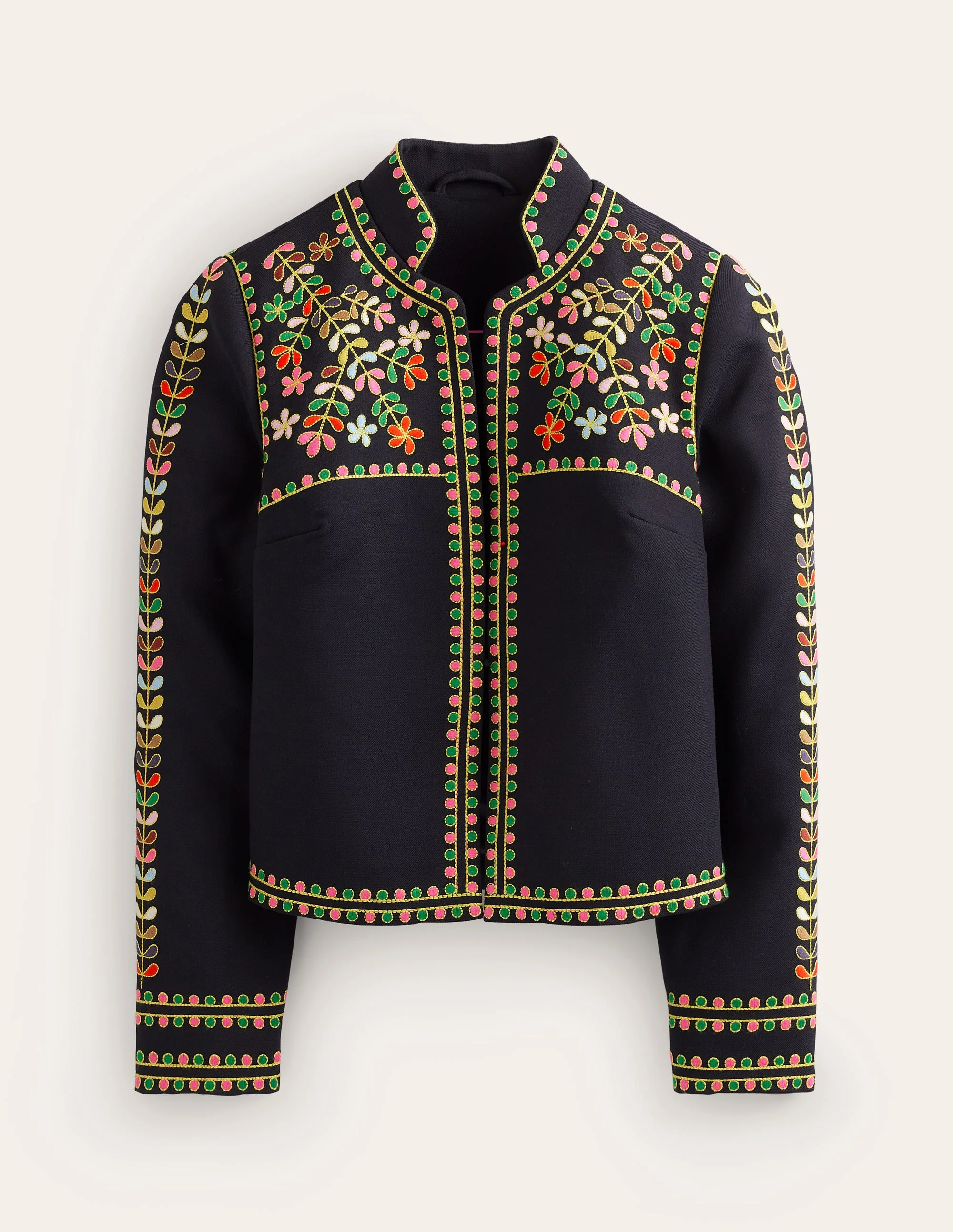 Embroidered Icon Jacket-Navy - Image 11