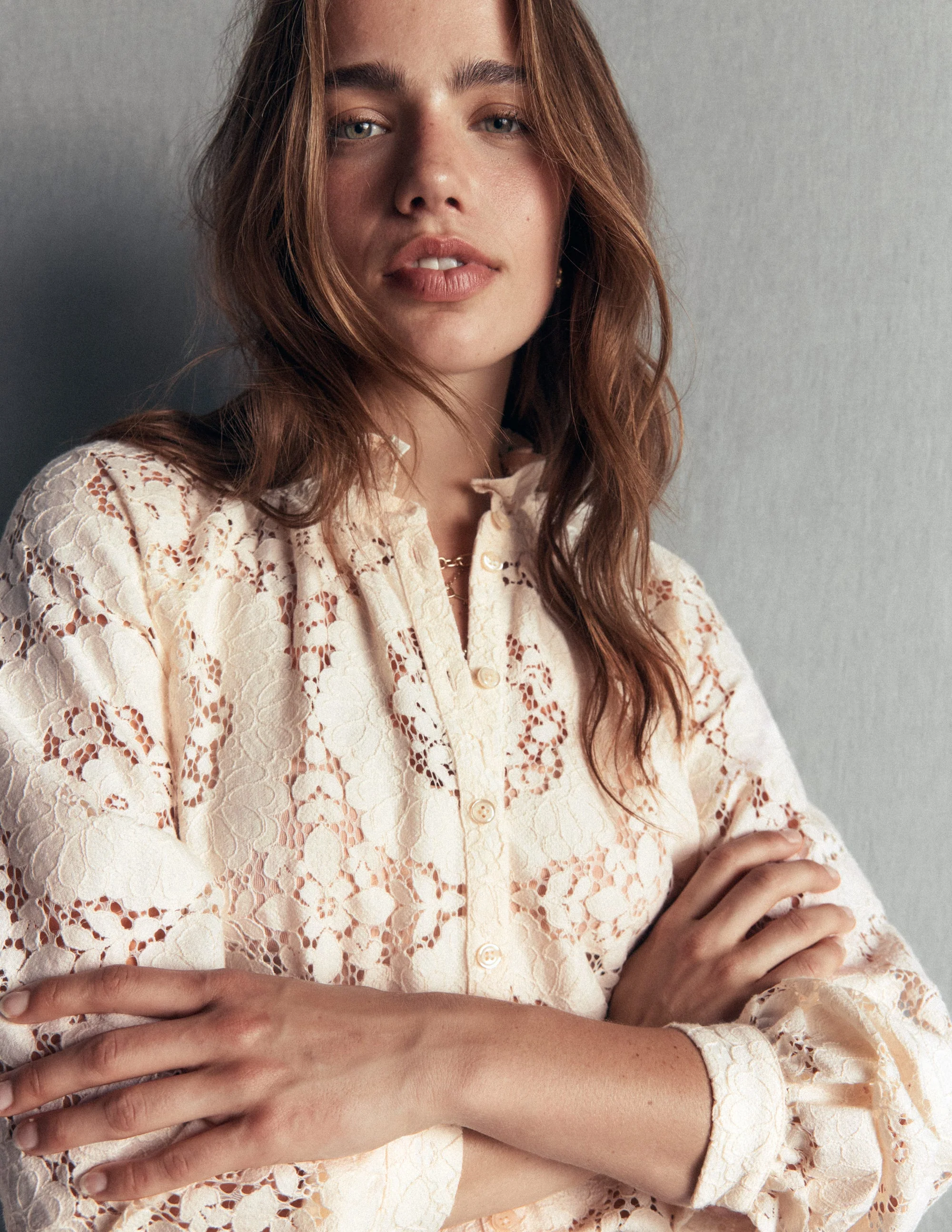 Erica Lace Top-Ivory - Image 4