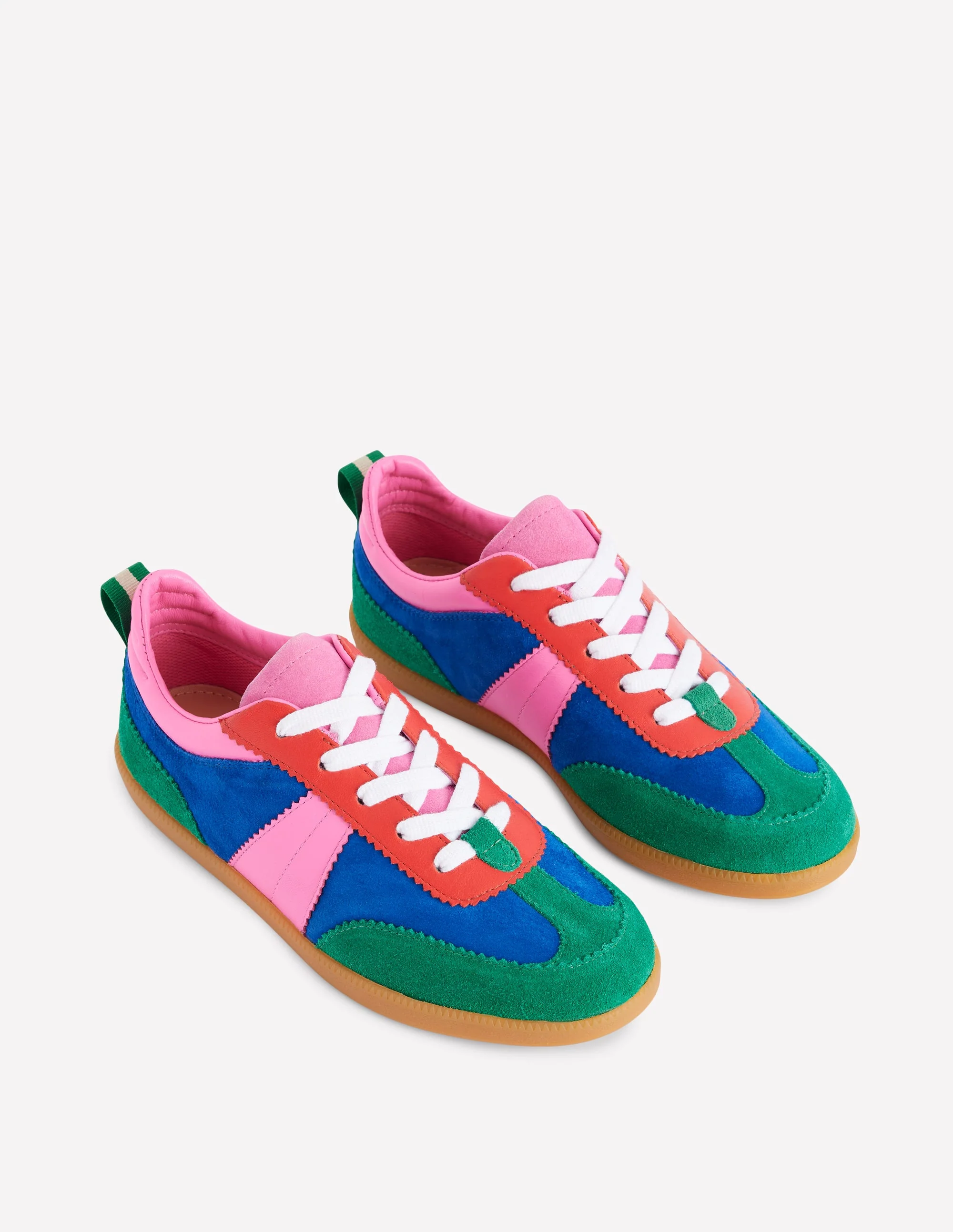 Erin Retro Tennis Trainers-Multi Colourblock - Image 3